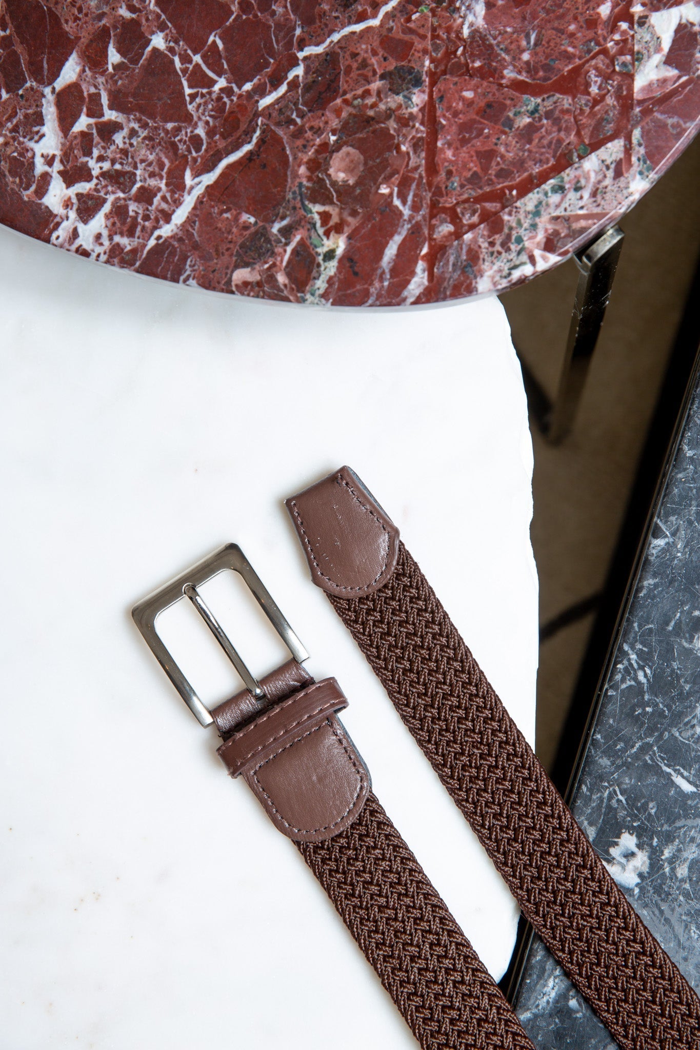 Ceinture celestyn tressée - Marron-CEINTURES HOMME-Curling-Paris