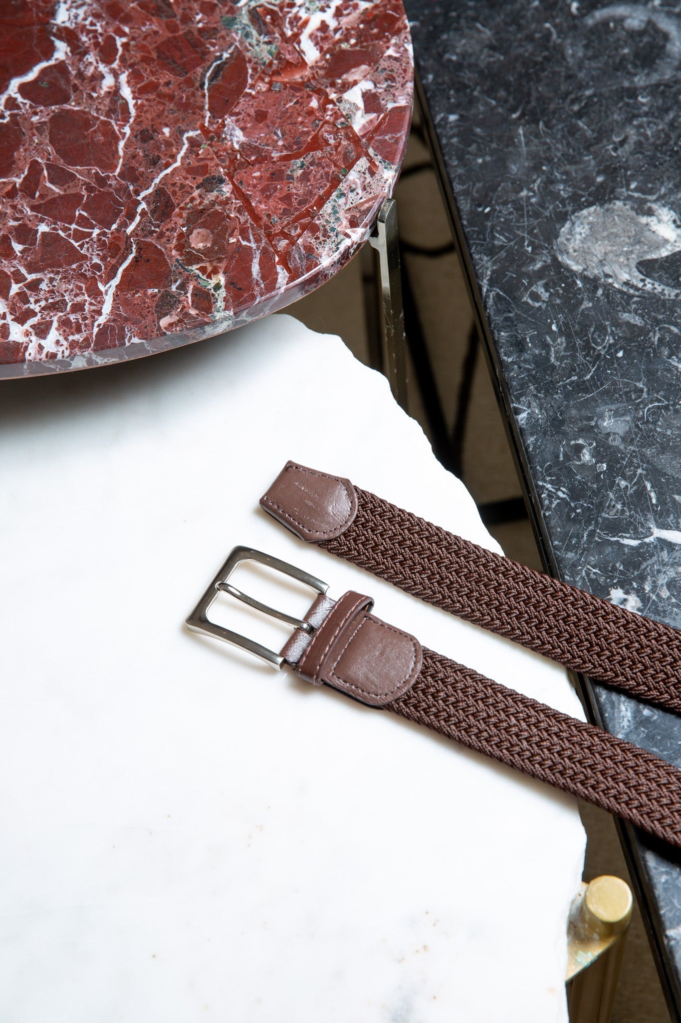 Ceinture celestyn tressée - Marron-CEINTURES HOMME-Curling-Paris