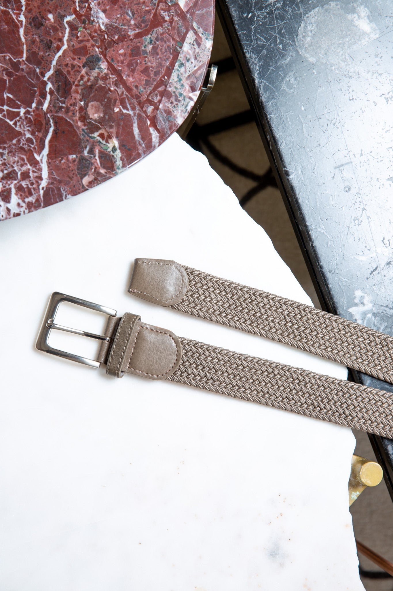 Ceinture tressée celestyn - Beige-CEINTURES HOMME-Curling-Paris