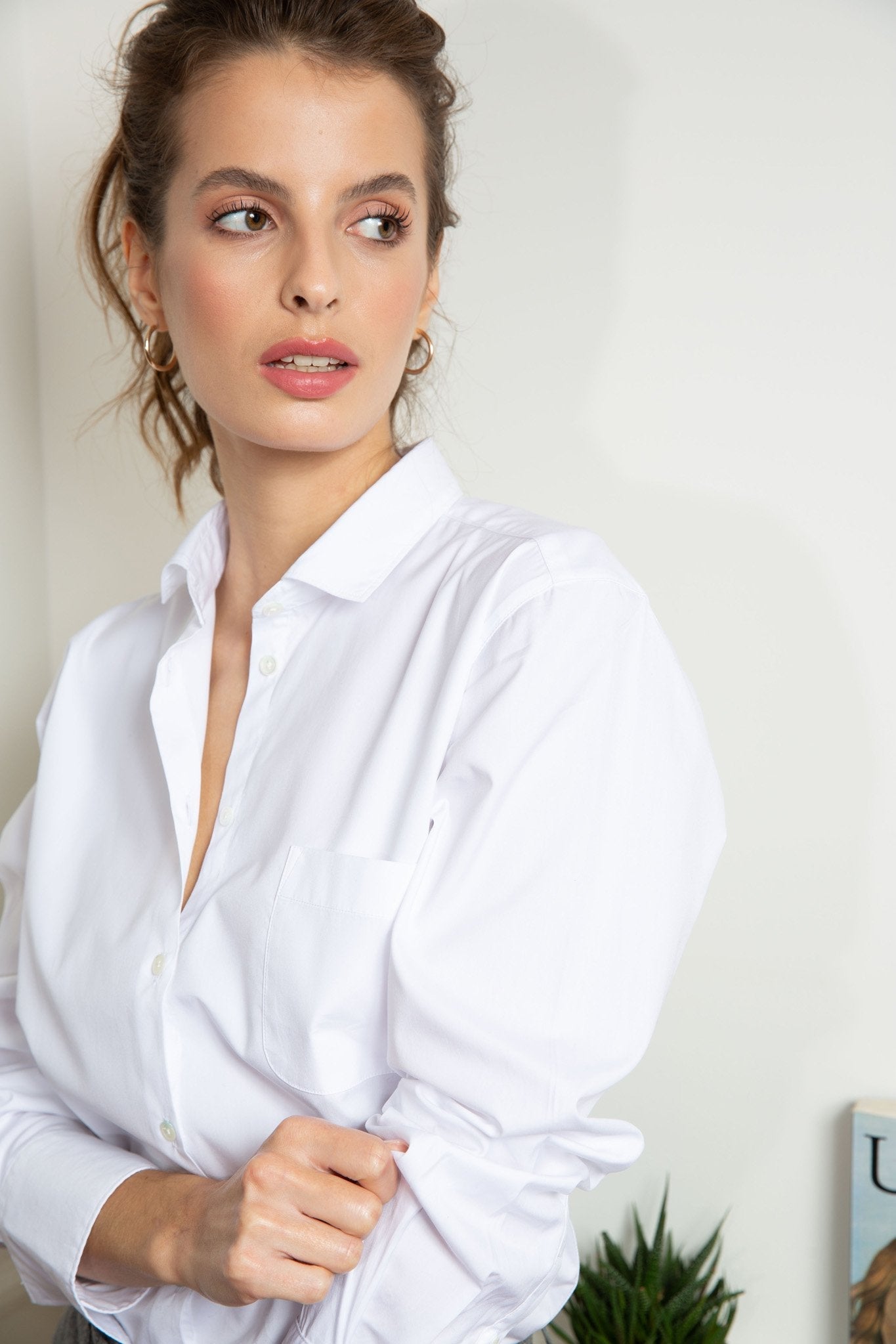 Chemisier Adele en popeline blanche-CHEMISIER FEMME-Curling-Paris
