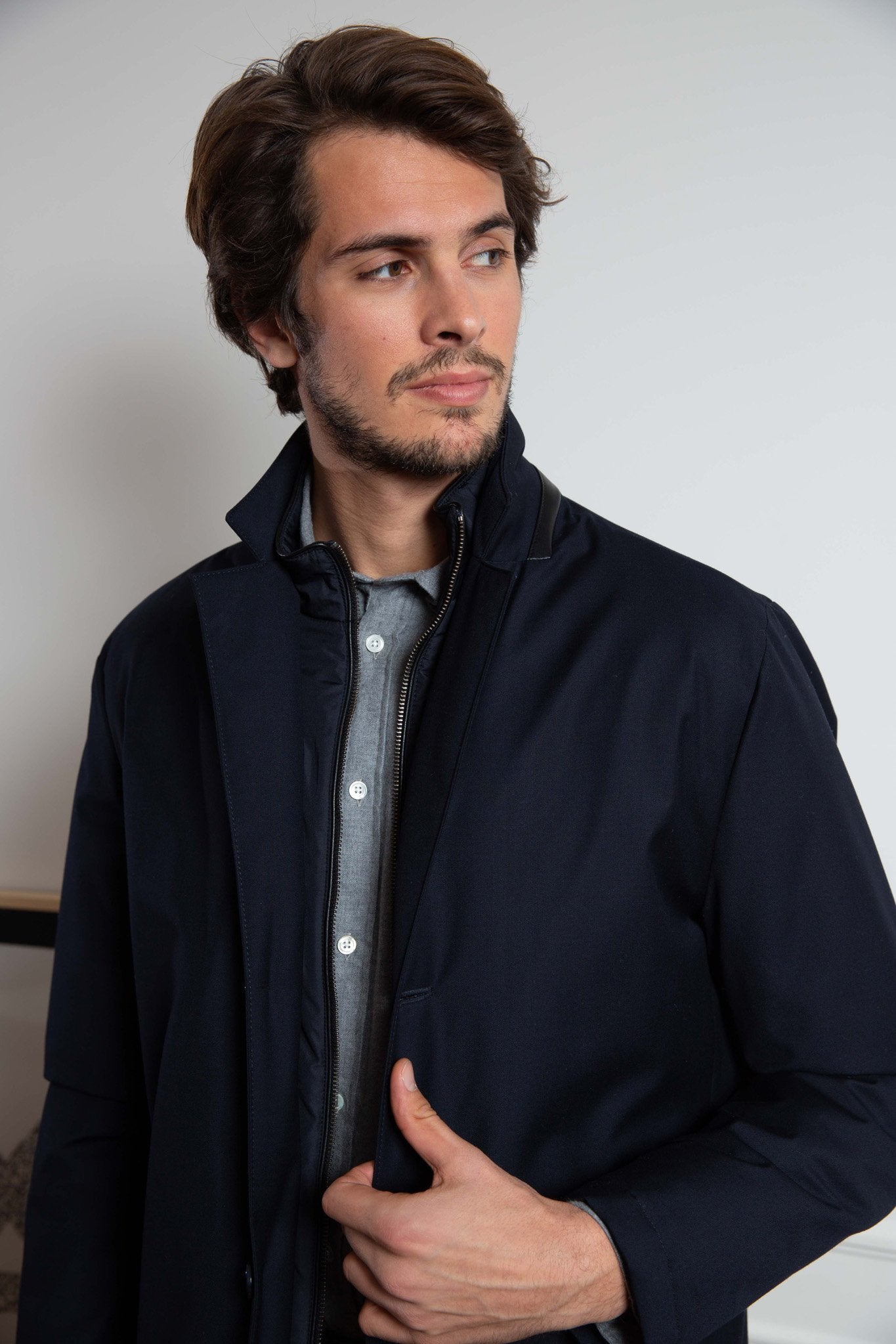 Imperméable Eliott - Marine-MANTEAU HOMME-Curling-Paris