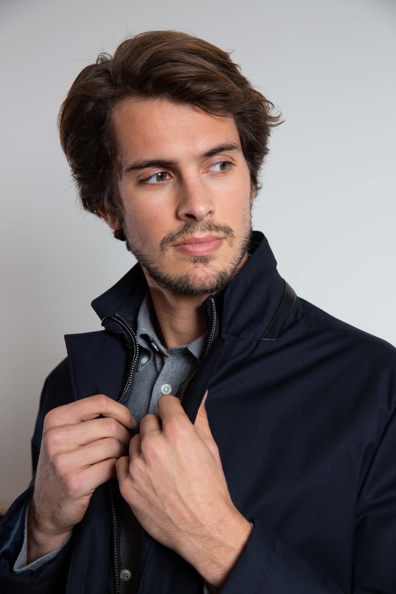 Imperméable Eliott - Marine-MANTEAU HOMME-Curling-Paris