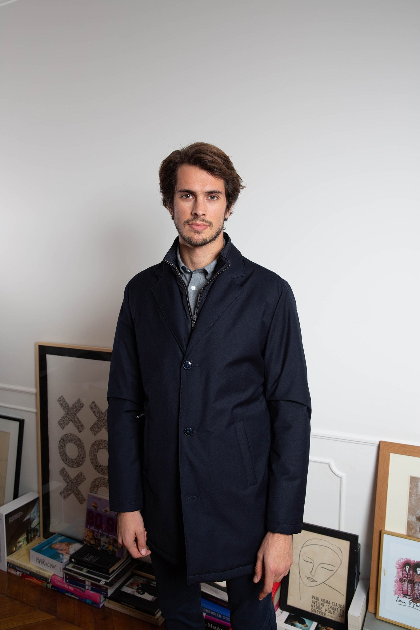 Imperméable Eliott - Marine-MANTEAU HOMME-Curling-Paris
