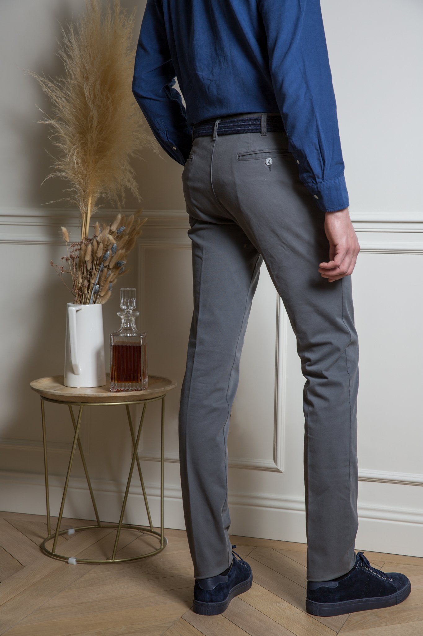 Pantalon Seanfit coupe ajustée en drill de coton d'hiver-PANTALON HOMME-Curling-Paris
