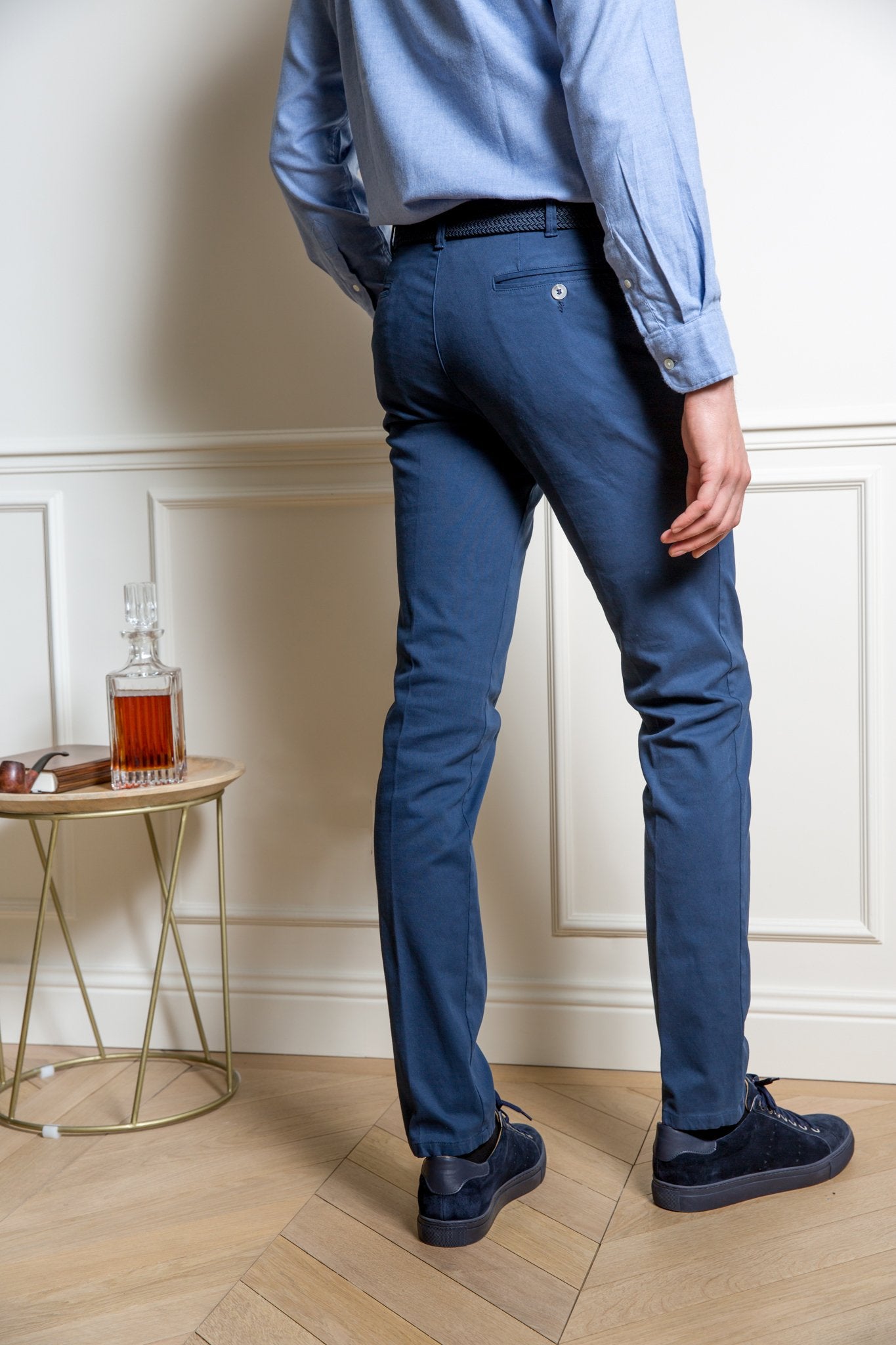 Pantalon Seanfit coupe ajustée en drill de coton d'hiver-PANTALON HOMME-Curling-Paris