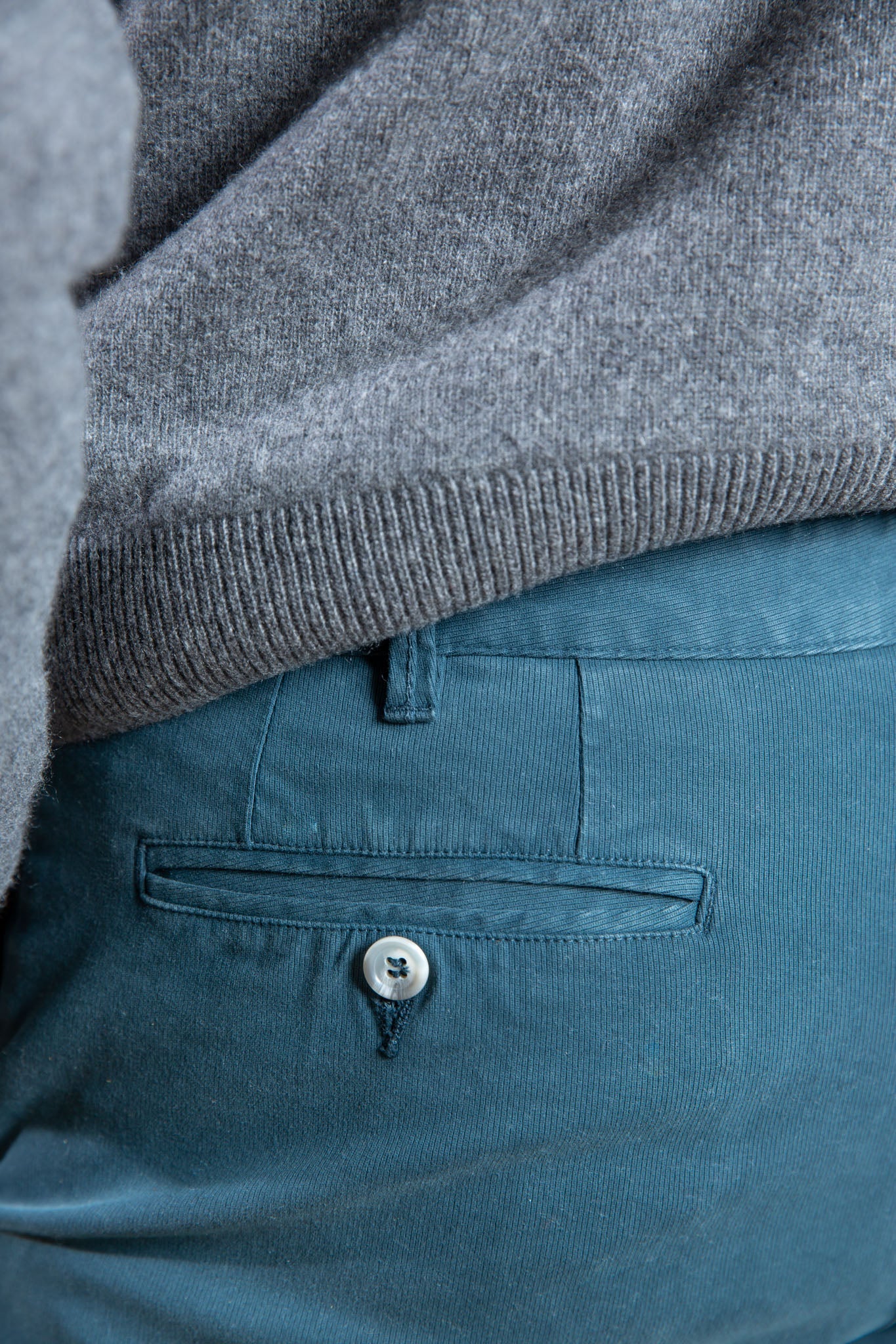Pantalon Seanfit en coton stretch - bleu canard-PANTALON HOMME-Curling-Paris