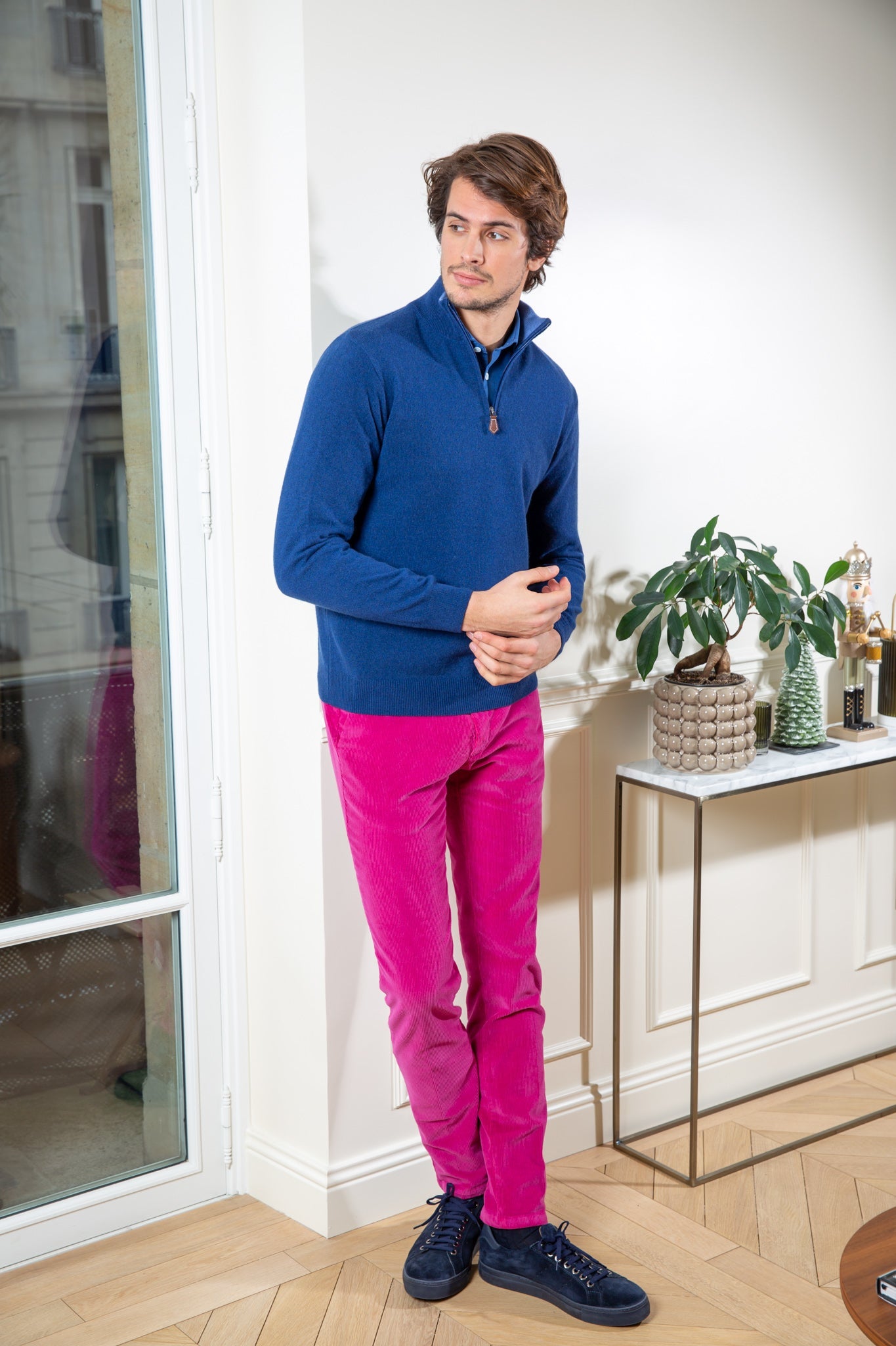 Pantalon Seanfit en velours côtelé - Groseille-PANTALON HOMME-Curling-Paris