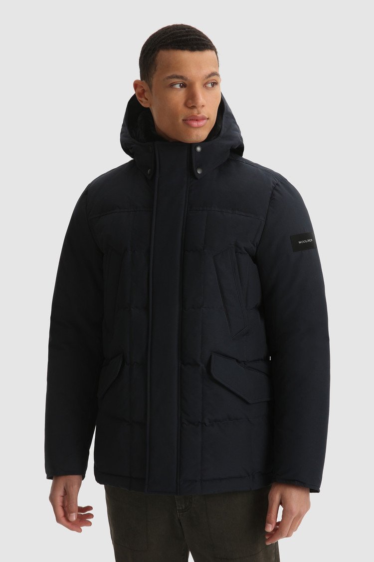 Parka Woolrich Blizzard Field - Melton Blue-MANTEAU HOMME-Curling-Paris