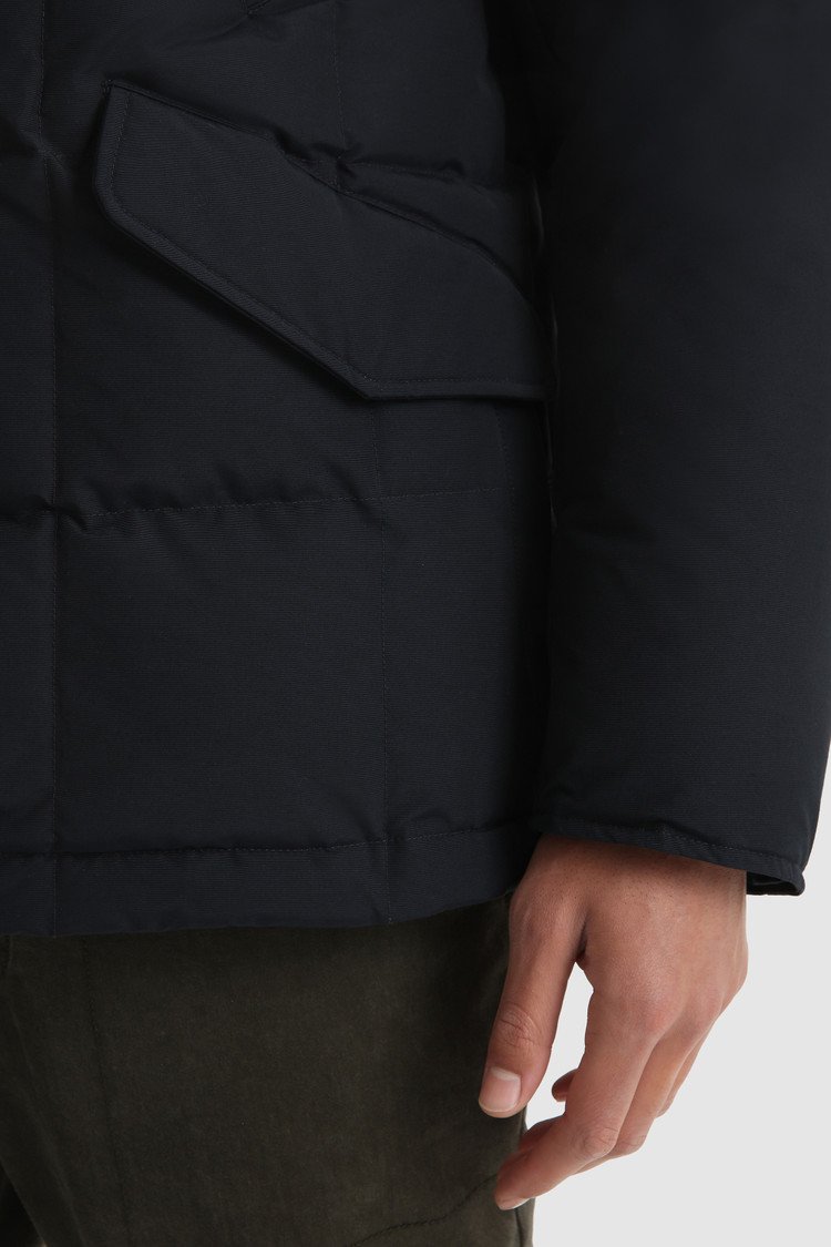 Parka Woolrich Blizzard Field - Melton Blue-MANTEAU HOMME-Curling-Paris