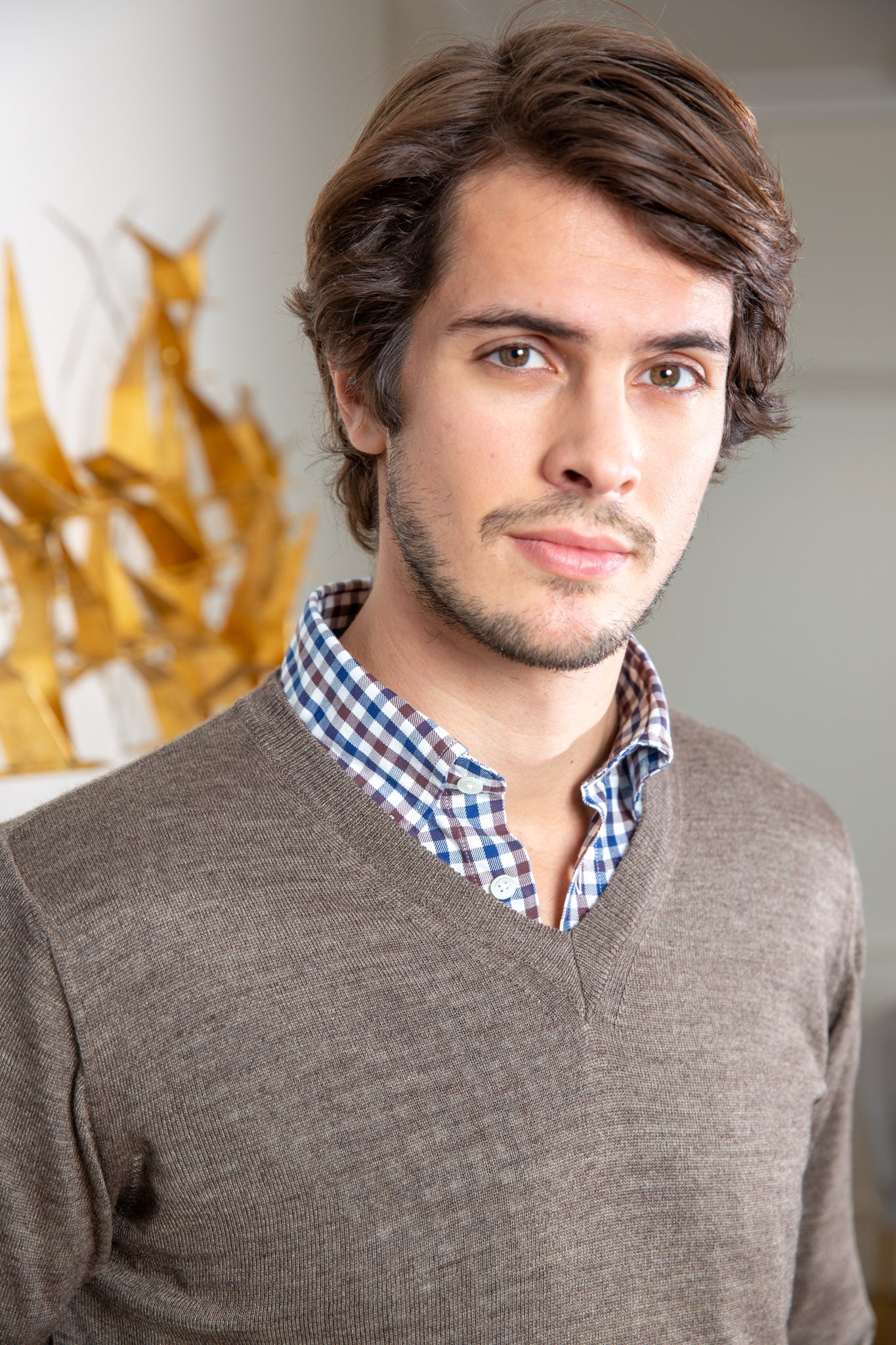Pull Alban en laine mérinos - Taupe-PULL HOMME-Curling-Paris