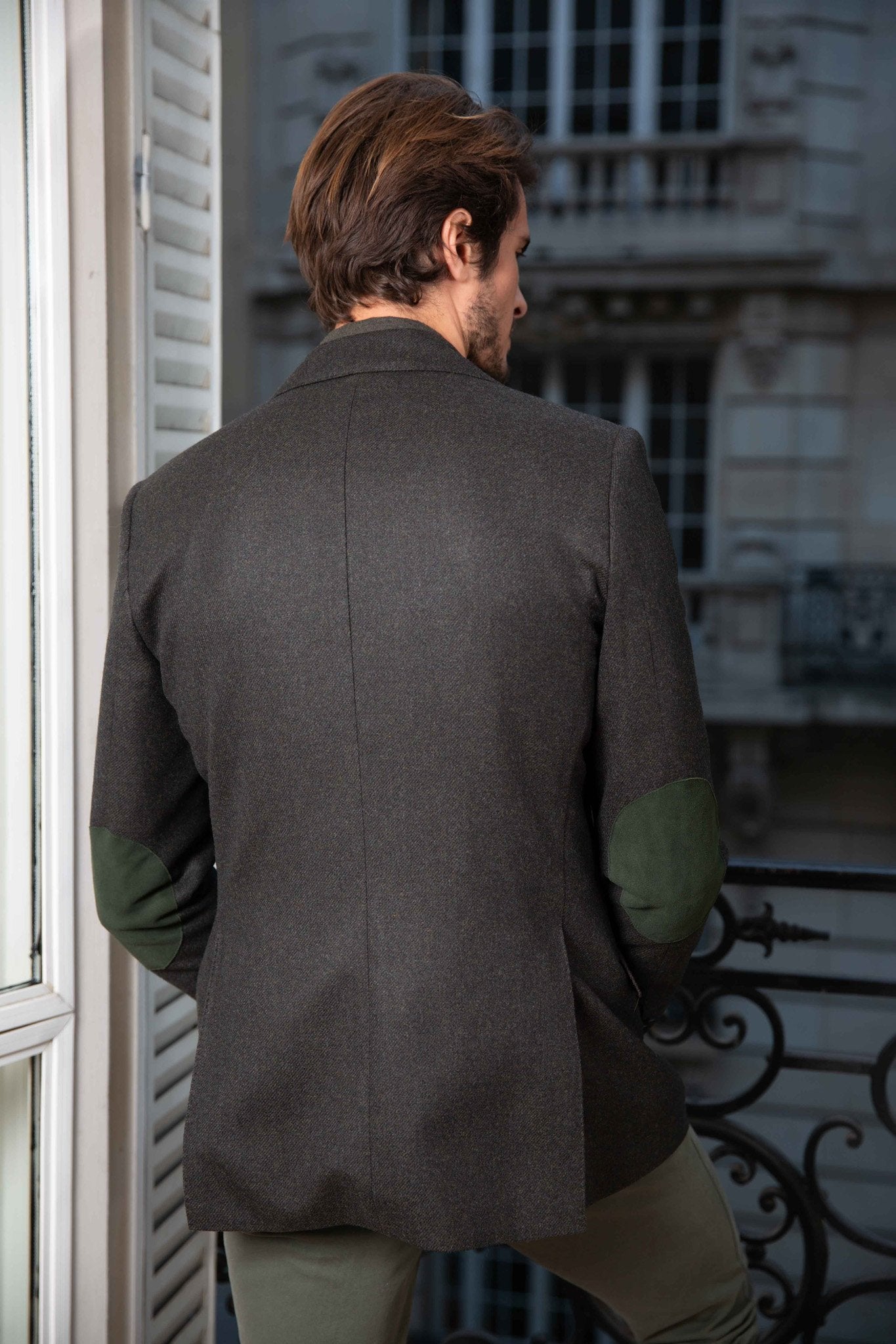 Veste Goal pure laine - Kaki-VESTE BLAZER HOMME-Curling-Paris
