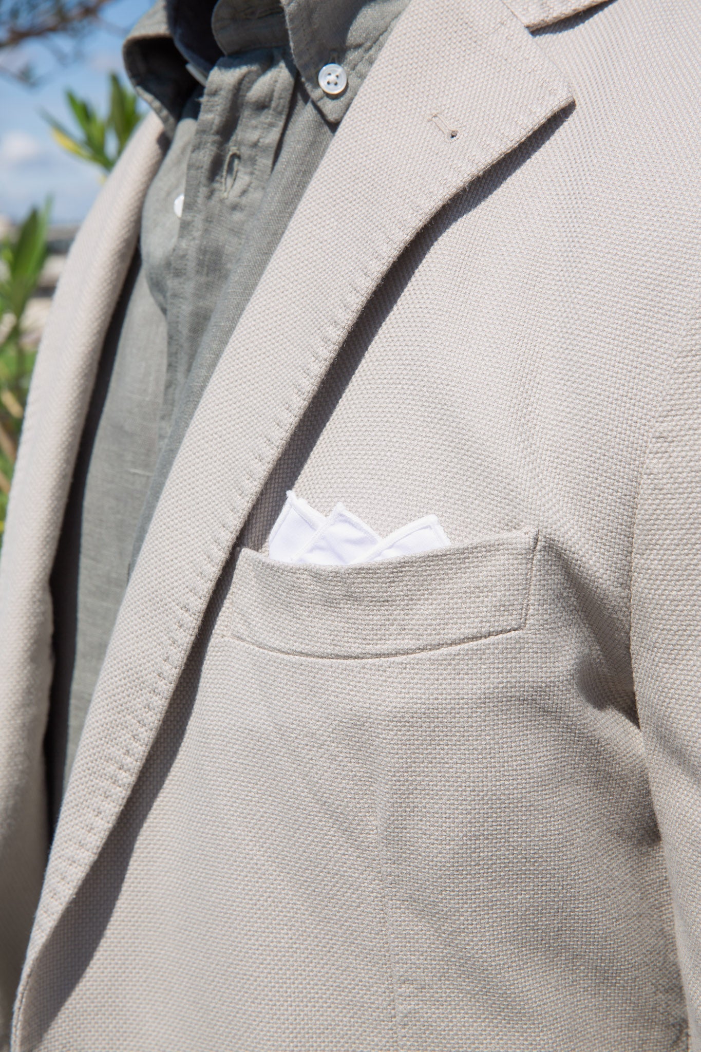 Veste souple Ralph en coton Di Sondrio - Beige-VESTE BLAZER HOMME-Curling-Paris