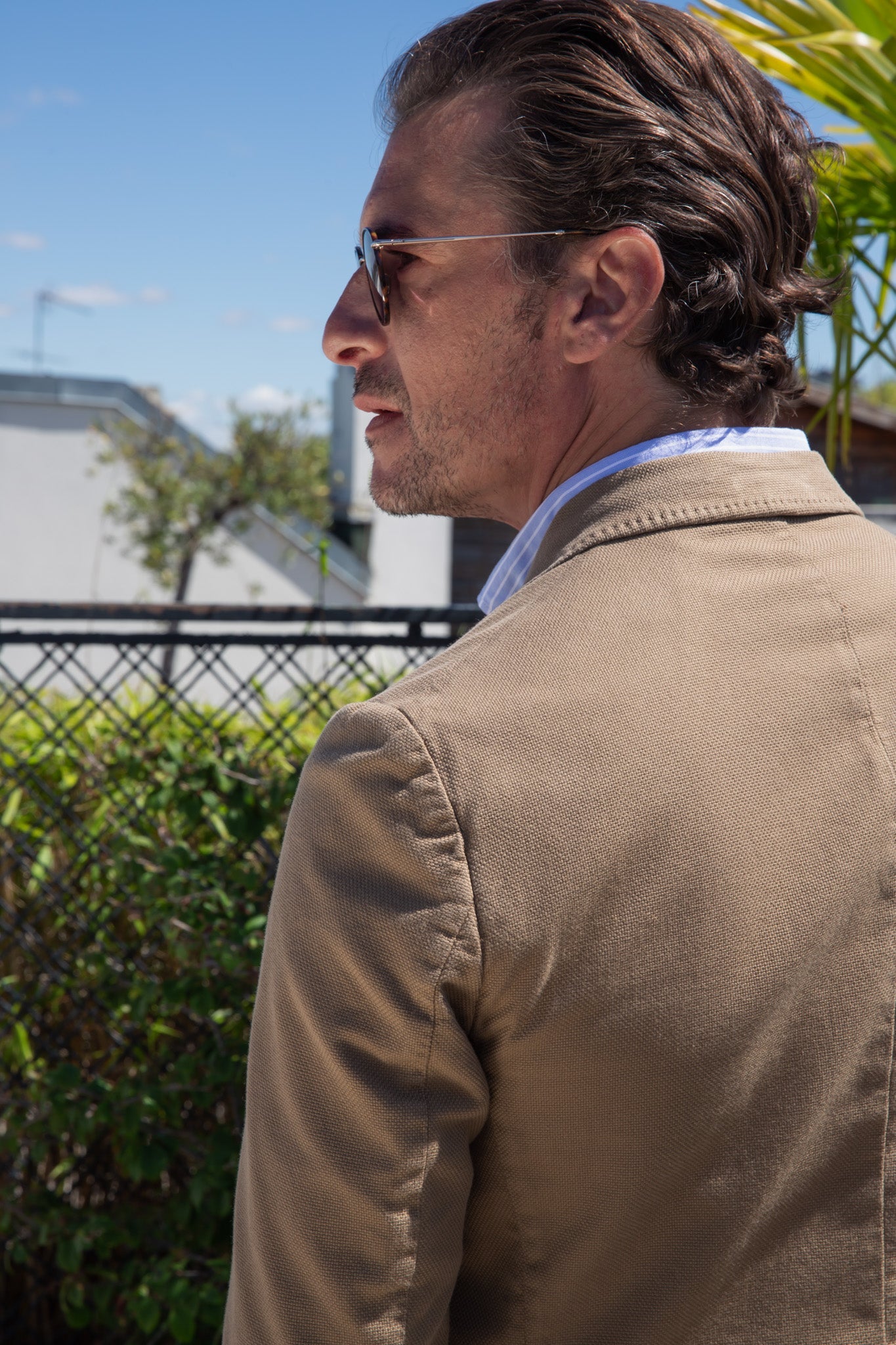 Veste souple Ralph en coton Di Sondrio - Caramel-VESTE BLAZER HOMME-Curling-Paris