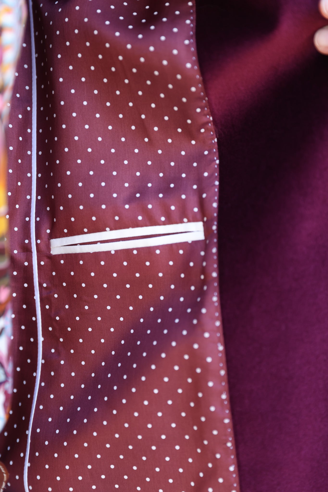 Veste Vesnove en velours platine - Aubergine