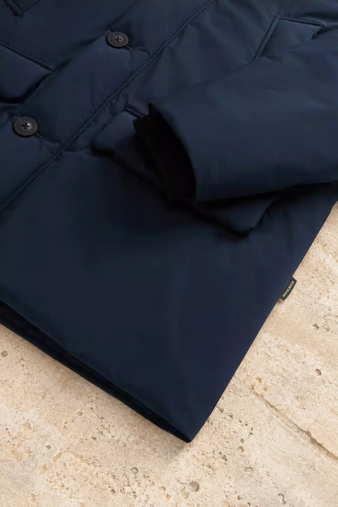 Arctic Parka Woolrich Cloud avec capuche - Melton Blue-MANTEAU HOMME-Curling-Paris