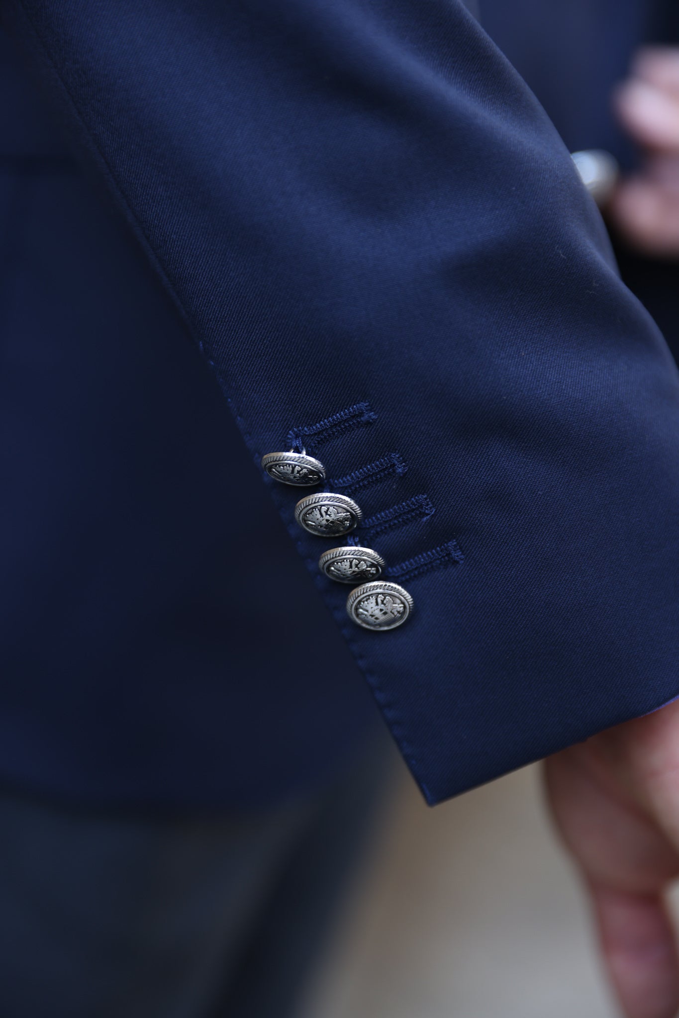 Blazer Goal en laine super 110's - Marine-VESTE BLAZER HOMME-Curling-Paris
