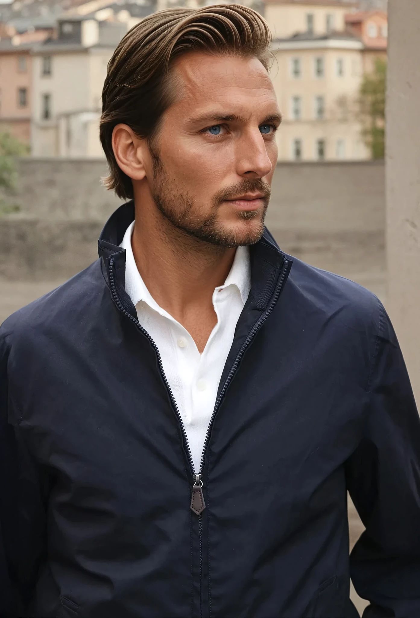 Blouson technique Oliver - Marine-MANTEAU HOMME-Curling-Paris