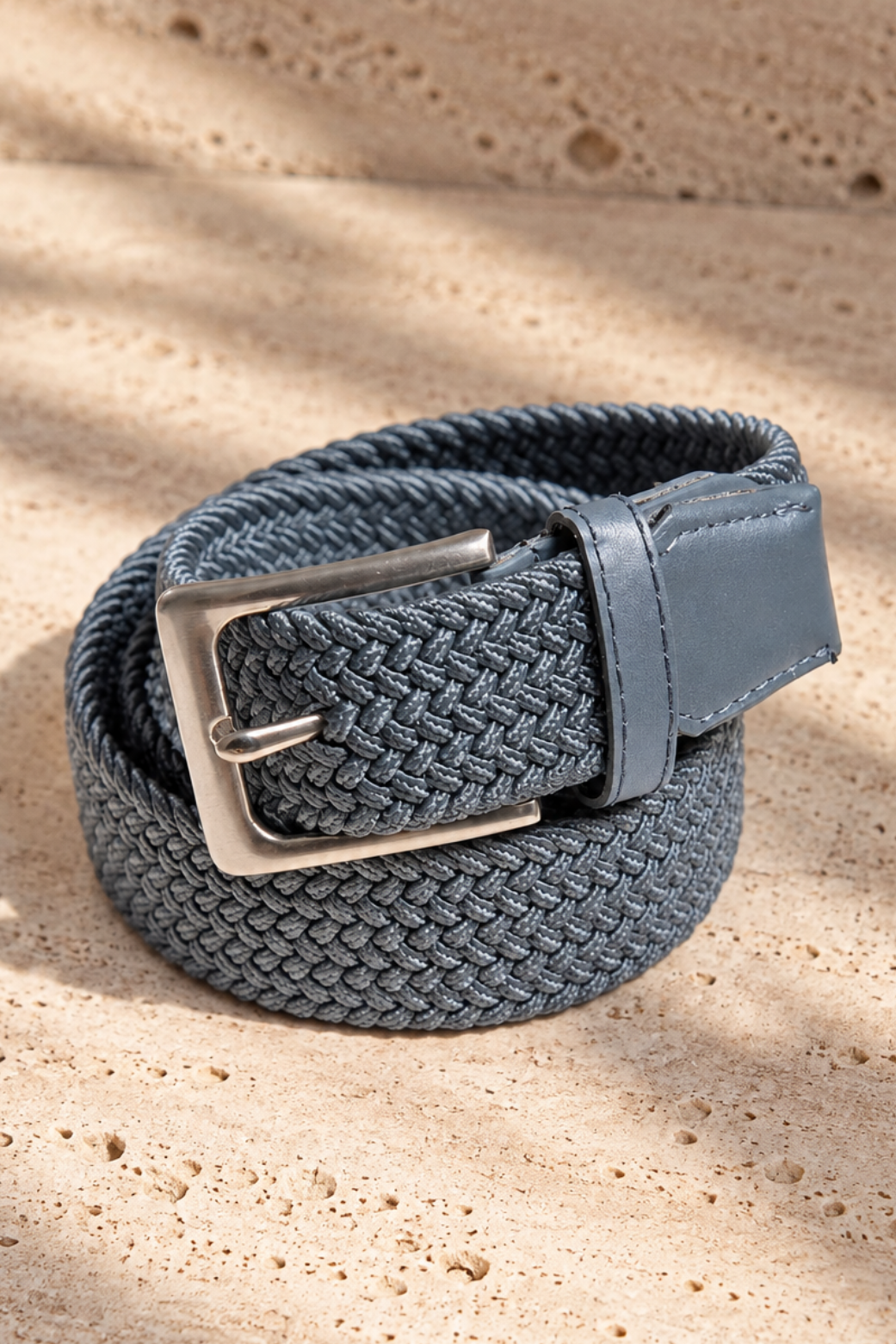Ceinture tressée celestyn - Gris-CEINTURES HOMME-Curling-Paris