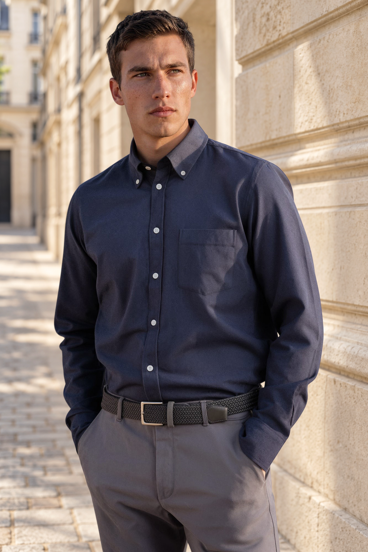 Chemise Clovis en flanelle de coton - Jeans-CHEMISE HOMME-Curling-Paris