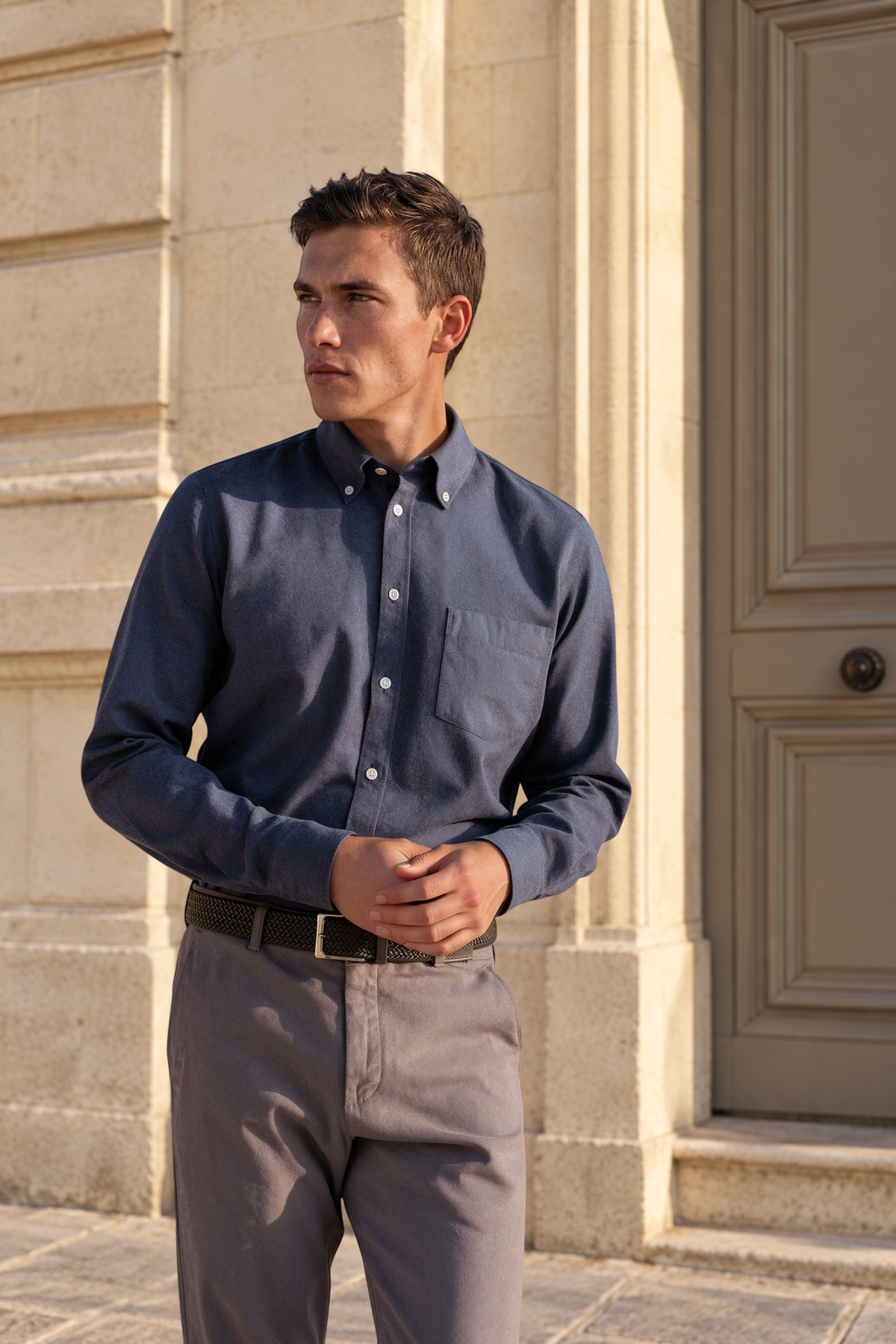 Chemise Clovis en flanelle de coton - Jeans-CHEMISE HOMME-Curling-Paris