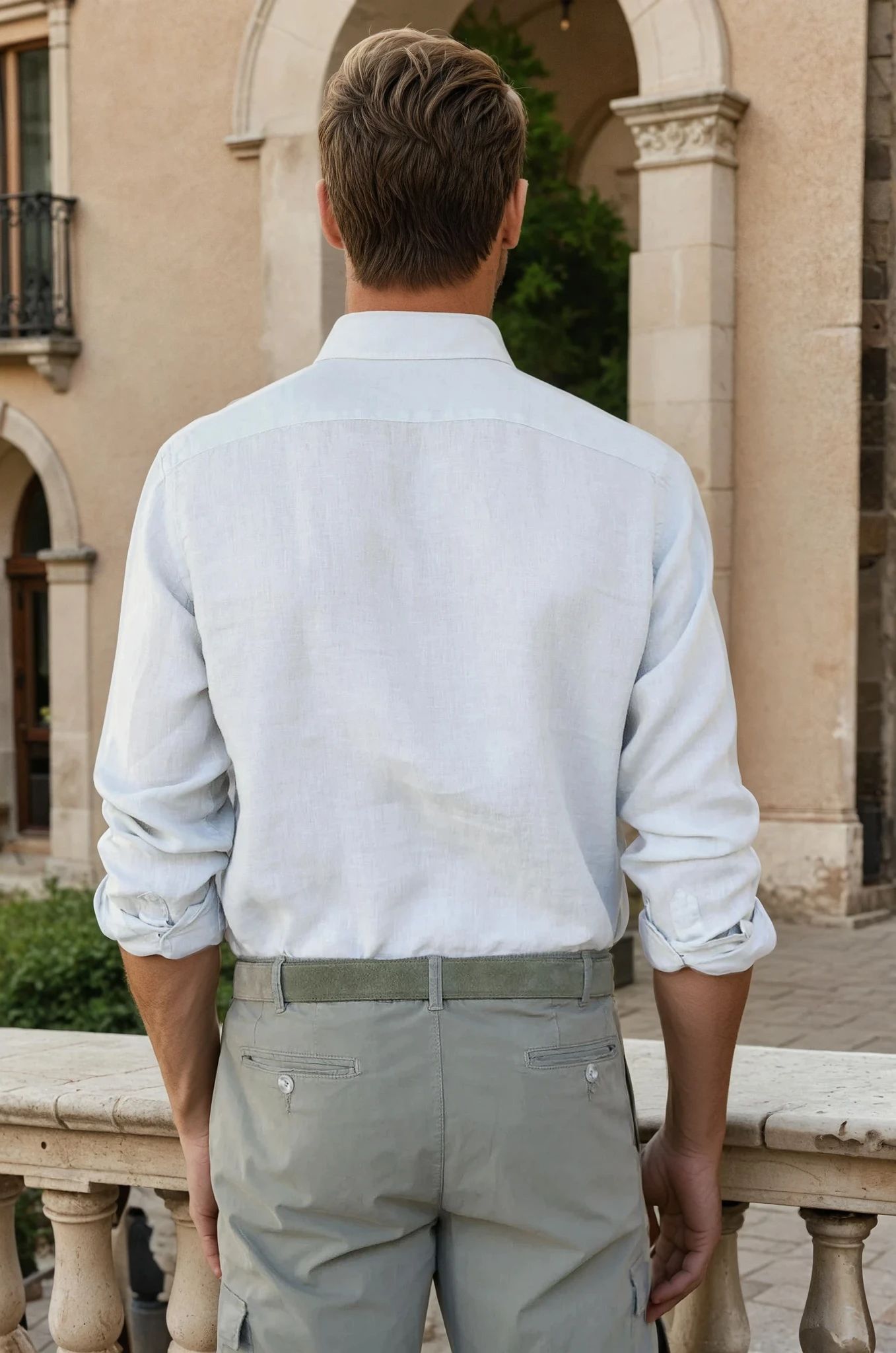 Chemise Clovis en lin - Gris clair-CHEMISE HOMME-Curling-Paris