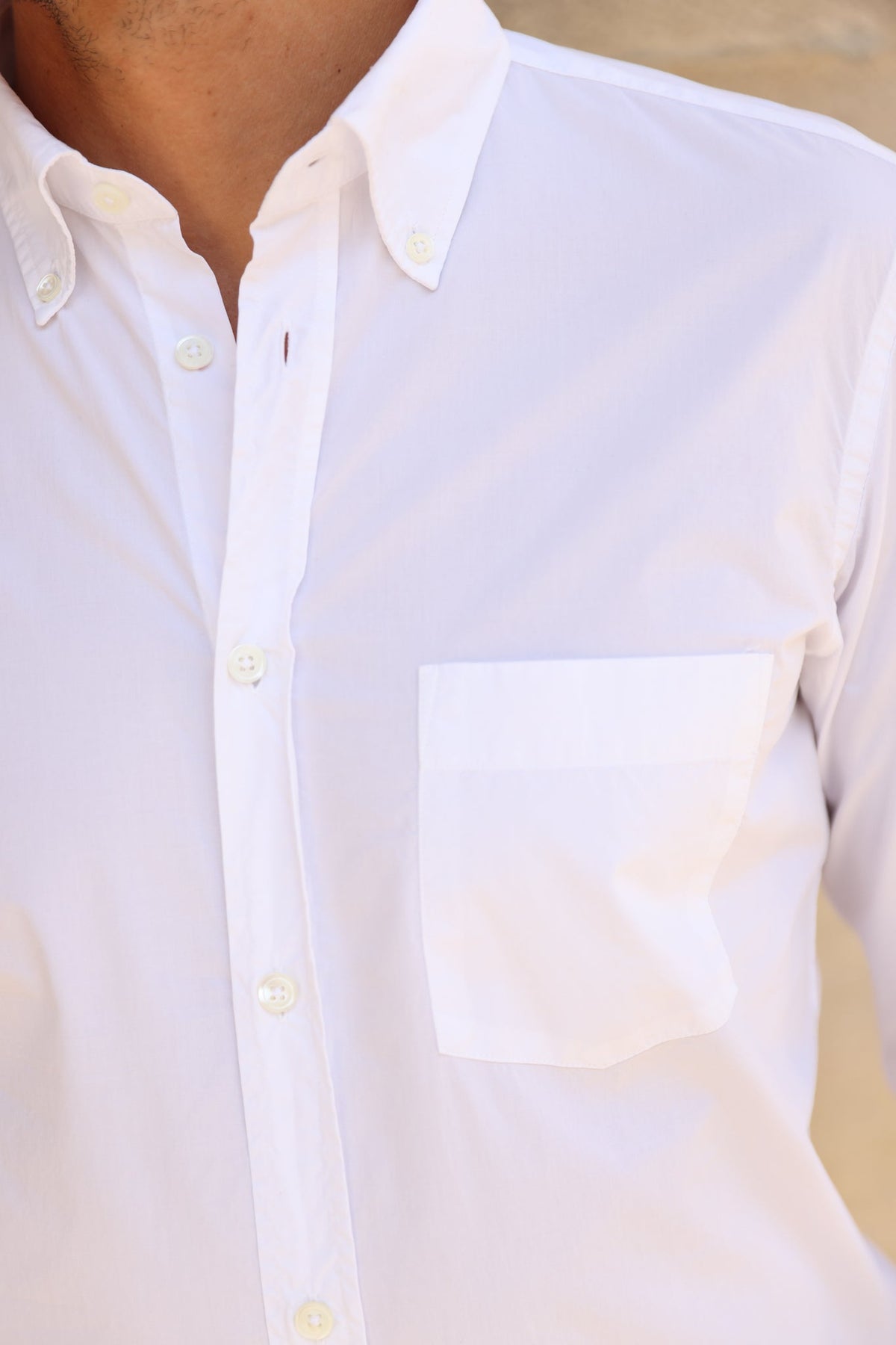 Chemise Clovis en popeline - Blanc-CHEMISE HOMME-Curling-Paris