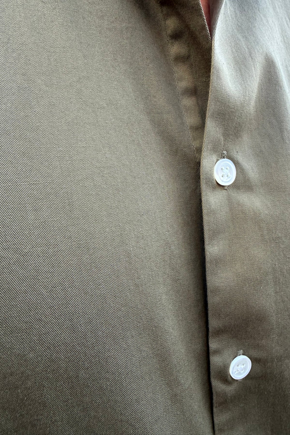 Chemise Gino en coton - Kaki-CHEMISE HOMME-Curling-Paris