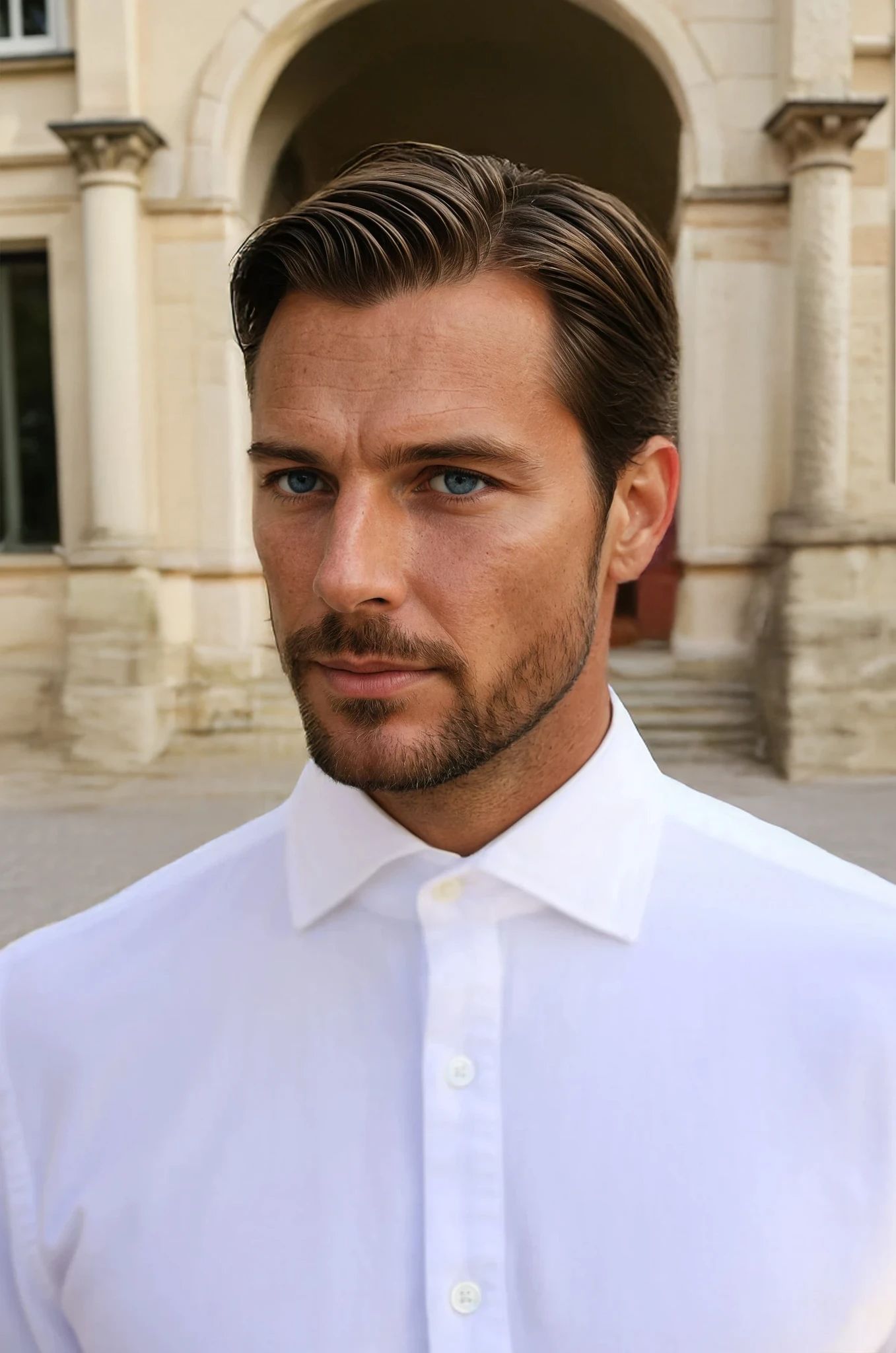Chemise Popover en flanelle de coton - Blanc-CHEMISE HOMME-Curling-Paris