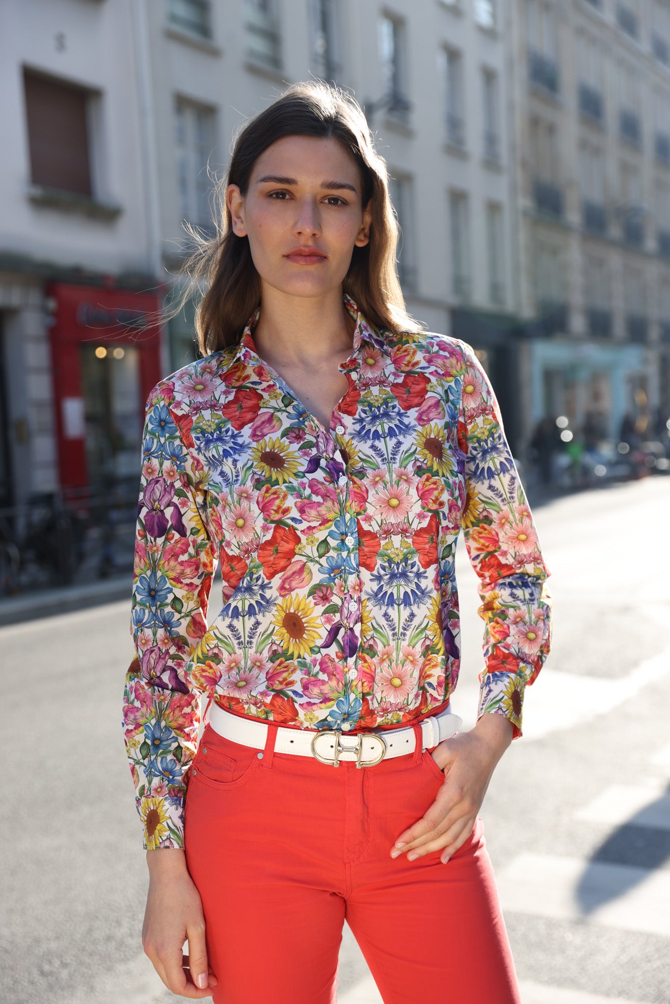 Chemisier Canelle en coton Liberty of London - Floral Muse-CHEMISIER FEMME-Curling-Paris