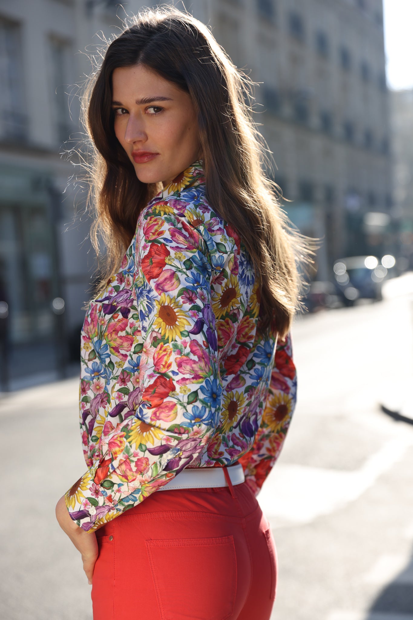 Chemisier Canelle en coton Liberty of London - Floral Muse-CHEMISIER FEMME-Curling-Paris