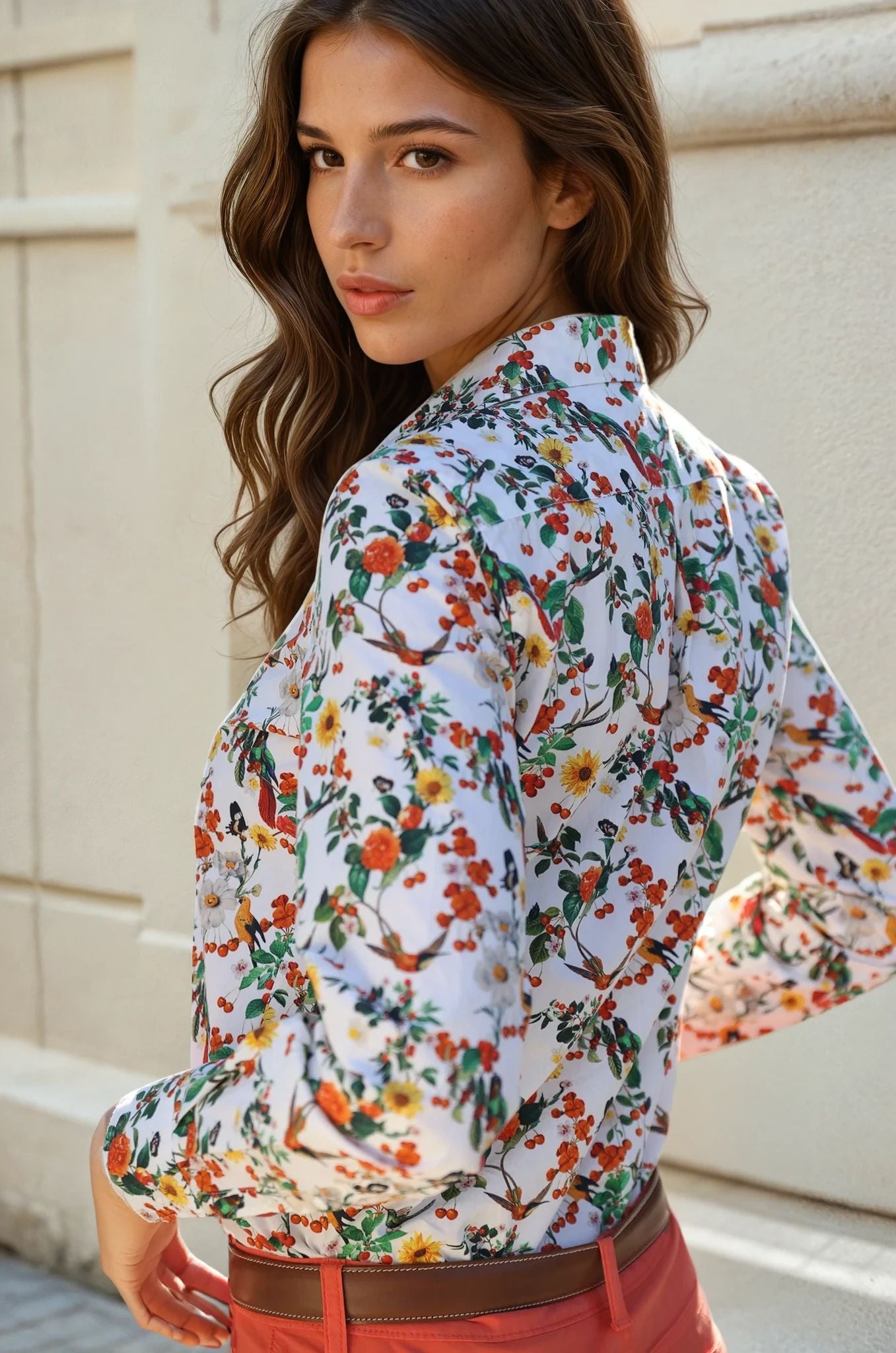 Chemisier Canelle en coton - Multi-CHEMISIER FEMME-Curling-Paris