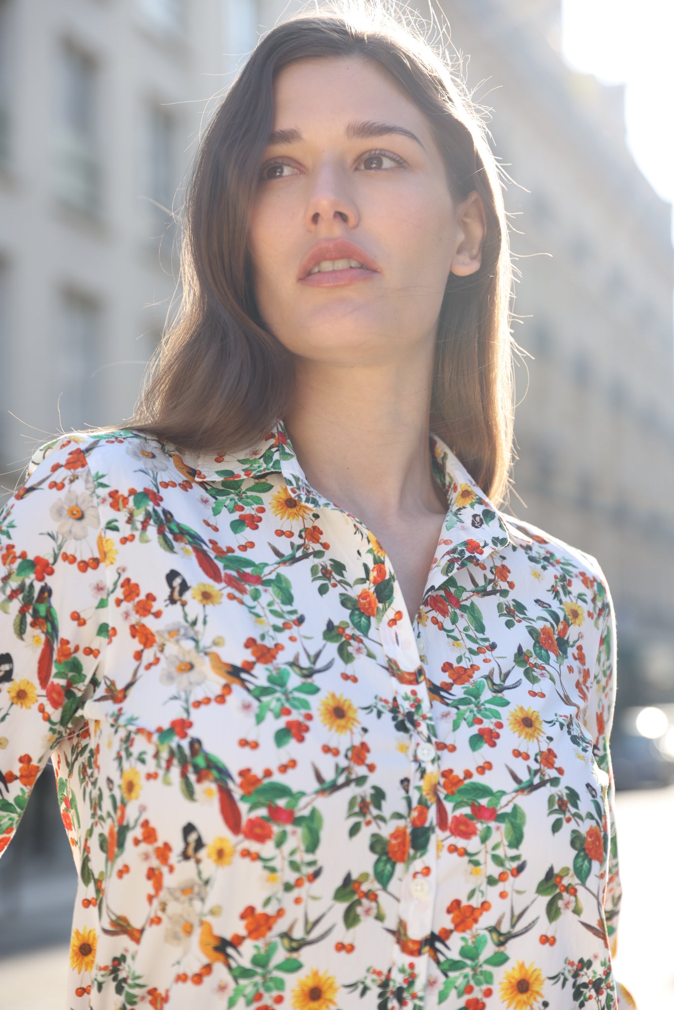 Chemisier Canelle en coton - Multi-CHEMISIER FEMME-Curling-Paris