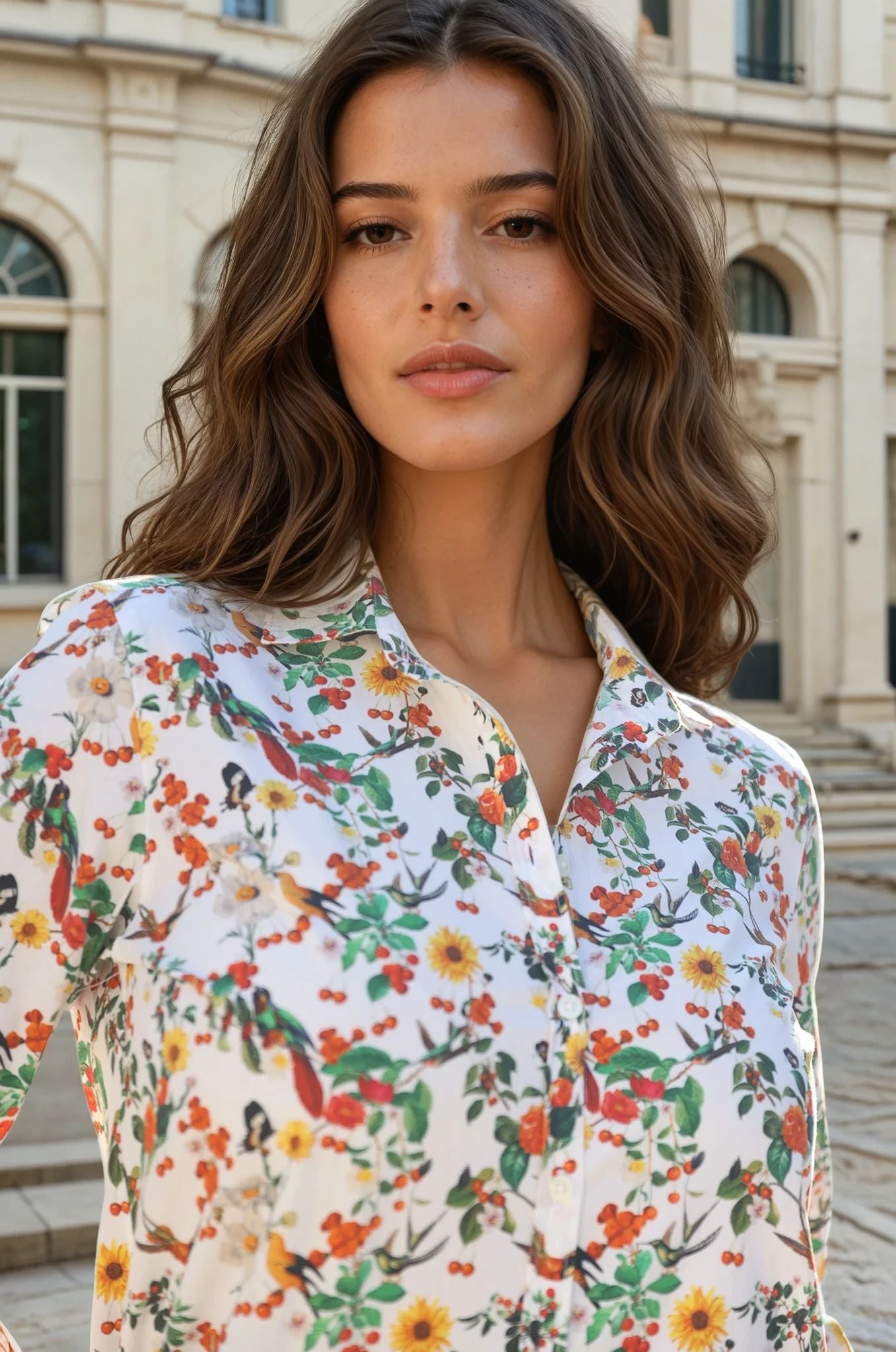 Chemisier Canelle en coton - Multi-CHEMISIER FEMME-Curling-Paris