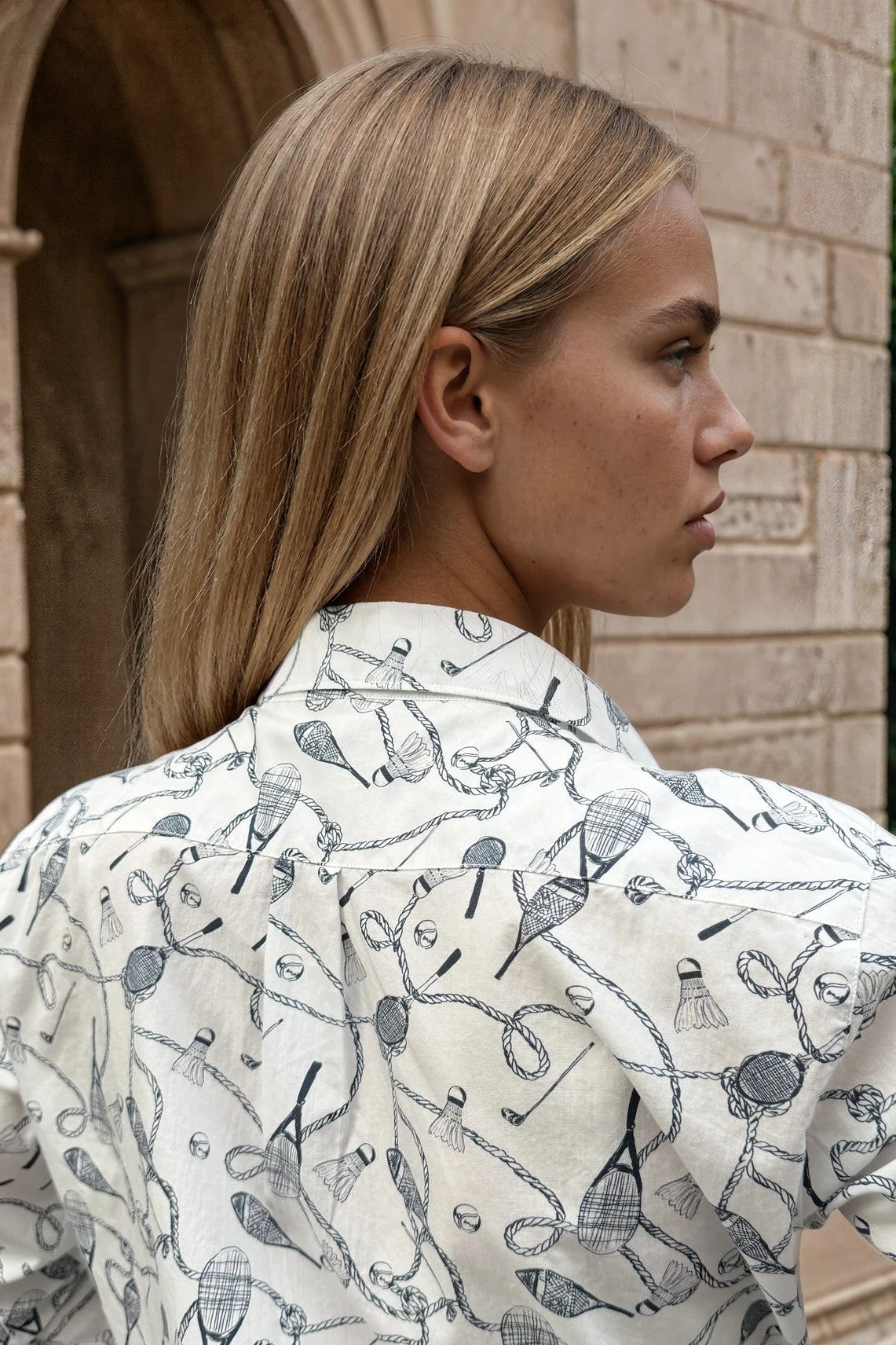 Chemisier Canelle en coton - Sport marine-CHEMISIER FEMME-Curling-Paris