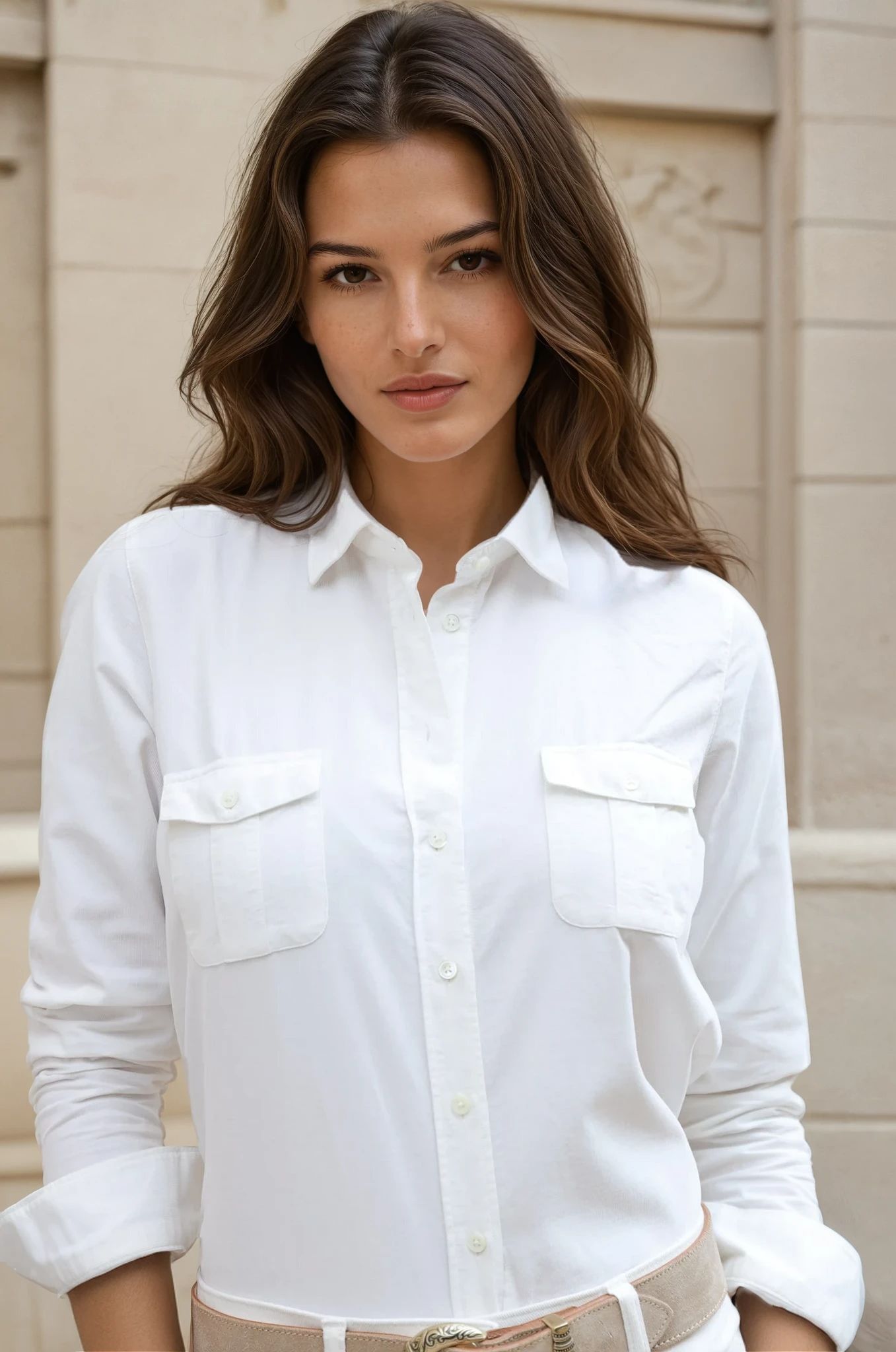 Chemisier Flore en velours milleraies - Ecru-CHEMISIER FEMME-Curling-Paris