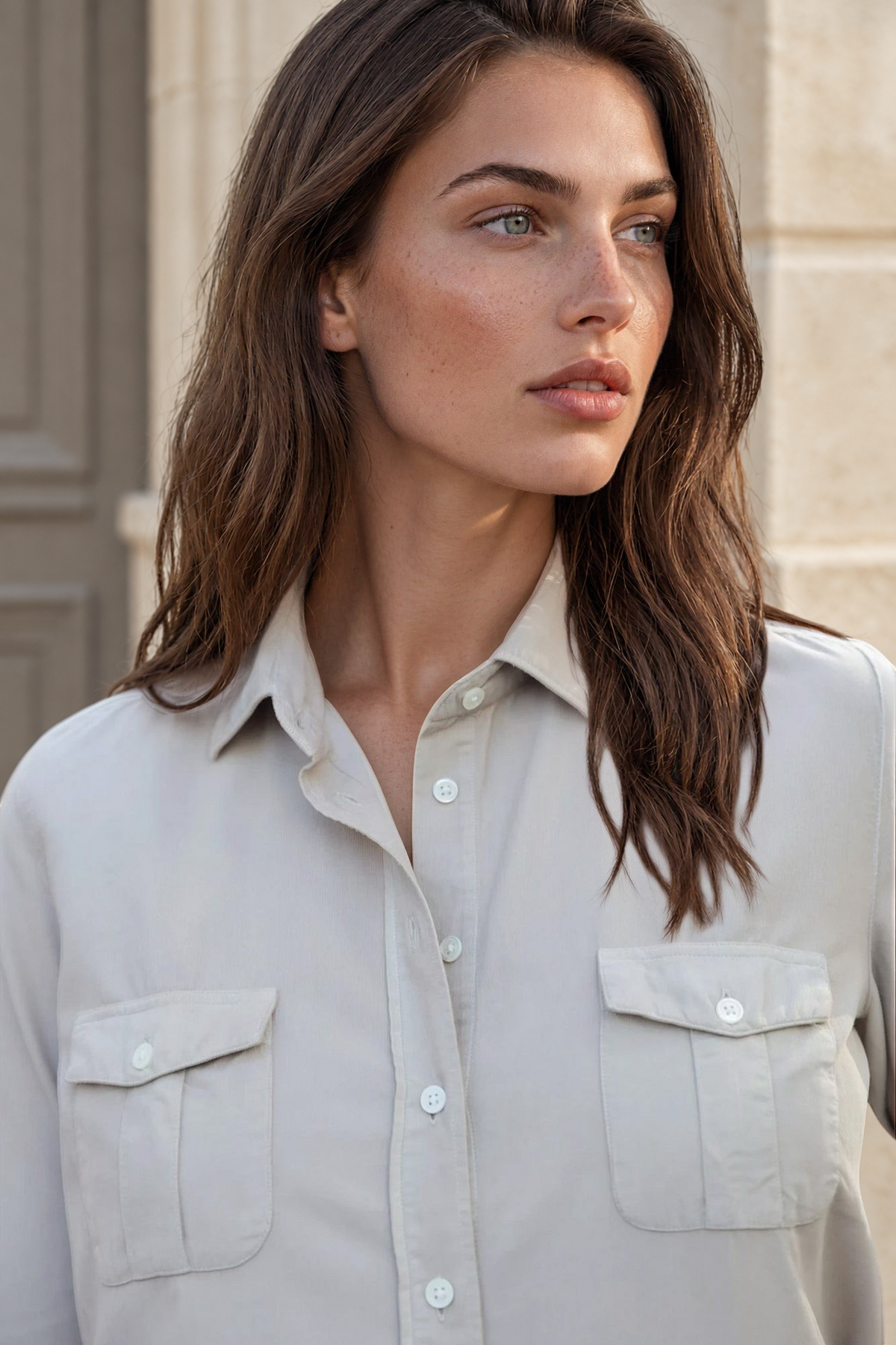 Chemisier Flore en velours milleraies - Pierre-CHEMISIER FEMME-Curling-Paris