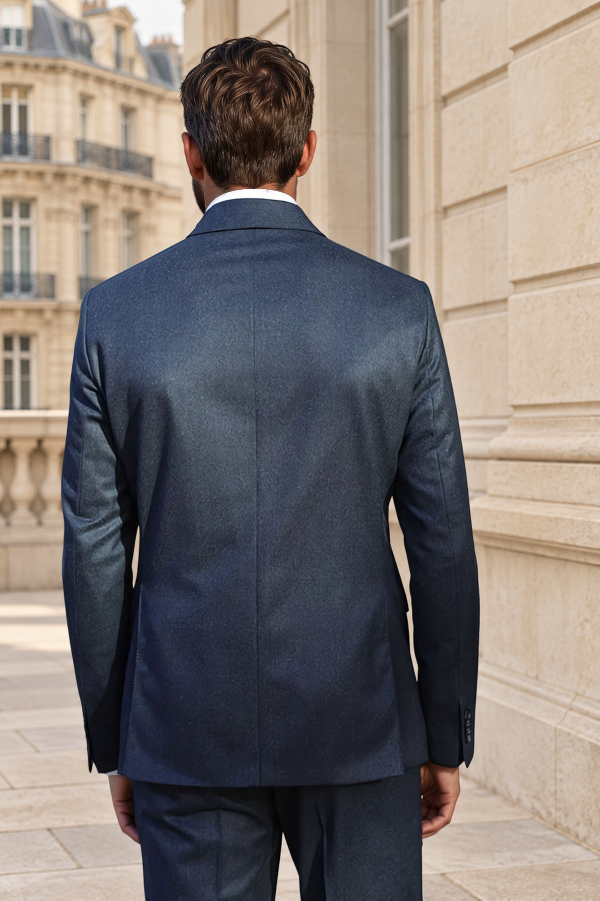 Costume Giorgio en flanelle Super 120'S - Gris Anthracite-COSTUME HOMME-Curling-Paris