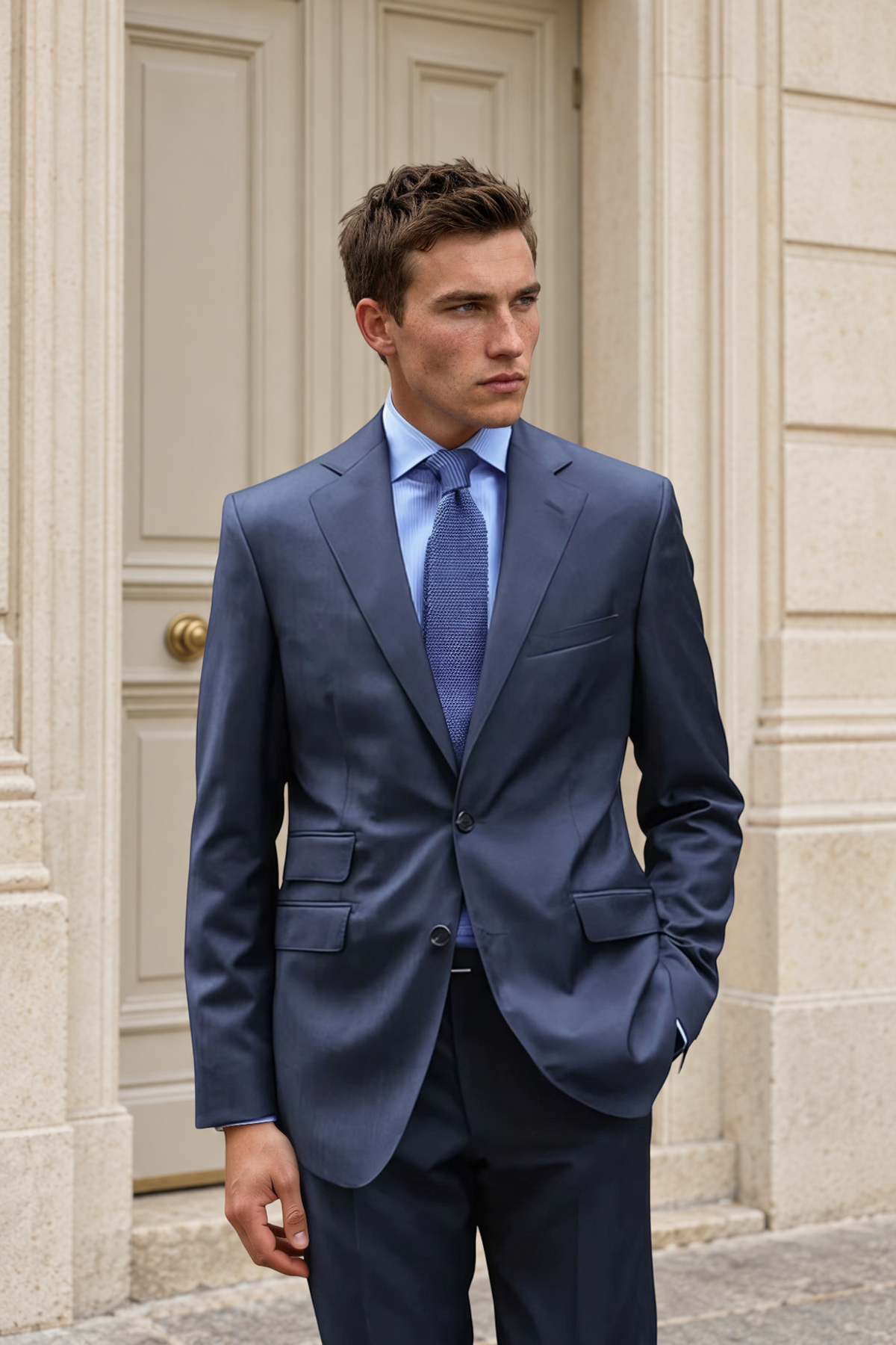 Costume Goal 100% laine vierge - Anthracite metal-COSTUME HOMME-Curling-Paris