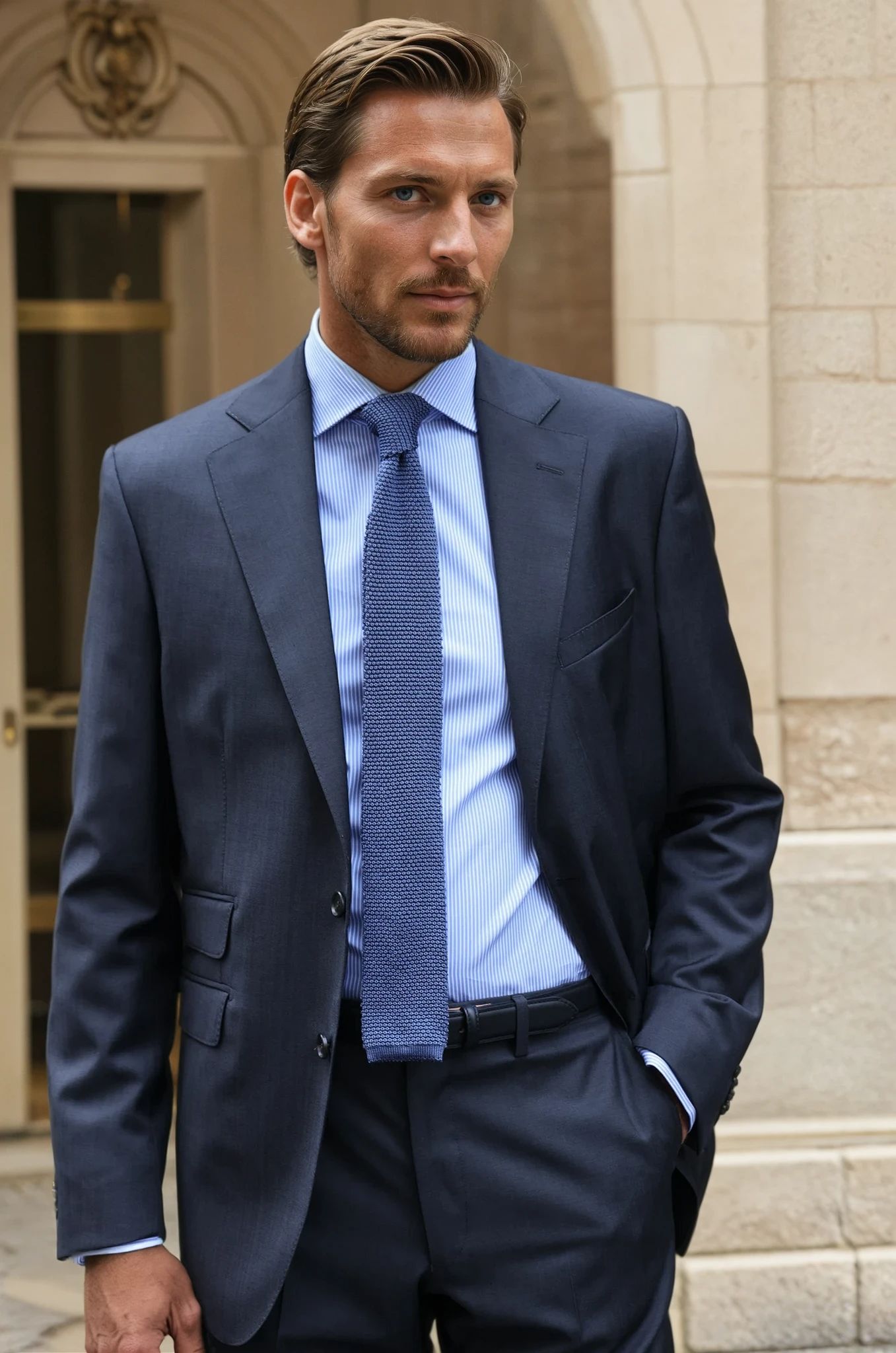 Costume Goal 100% laine vierge - Anthracite metal-COSTUME HOMME-Curling-Paris