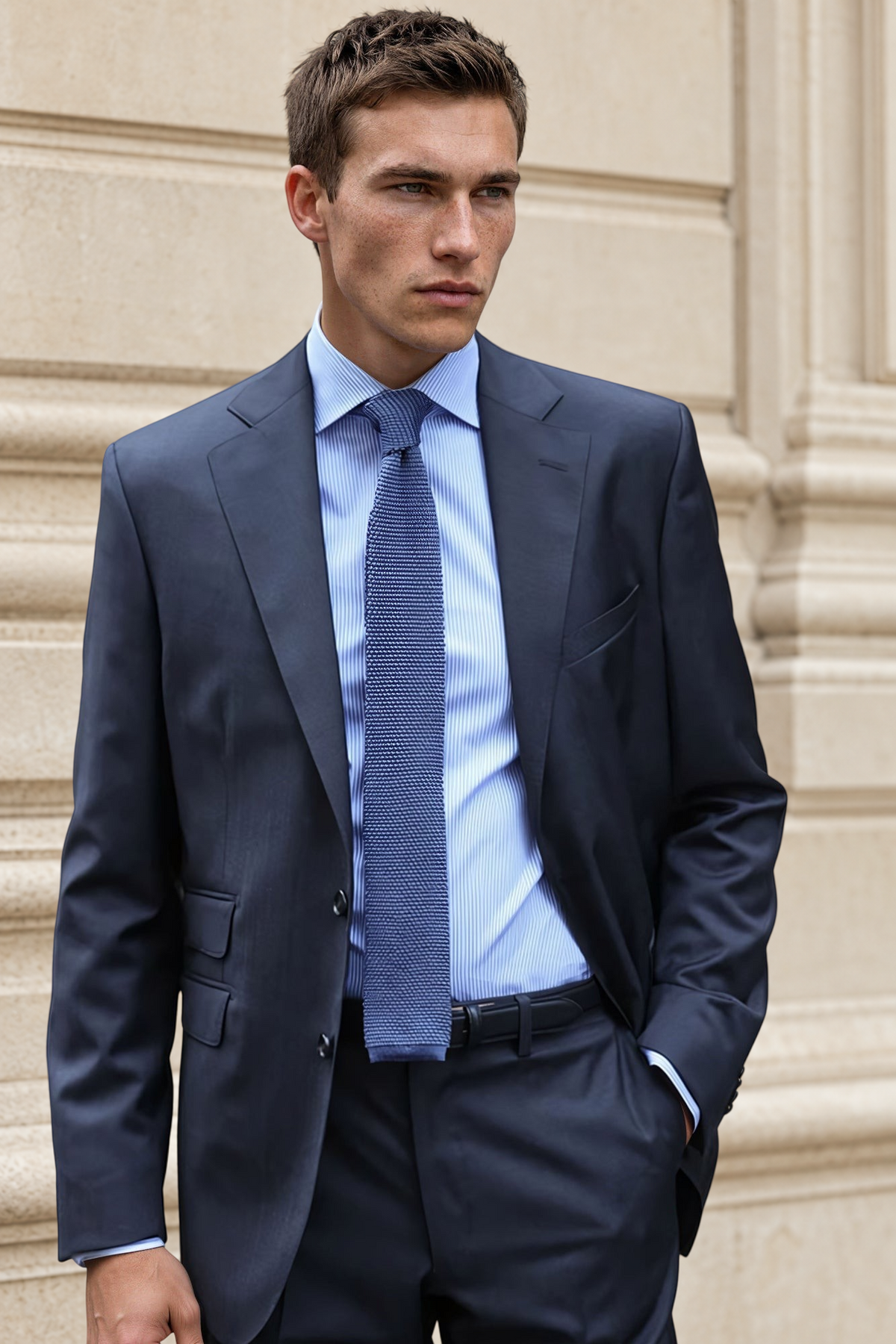 Costume Goal 100% laine vierge - Anthracite metal-COSTUME HOMME-Curling-Paris
