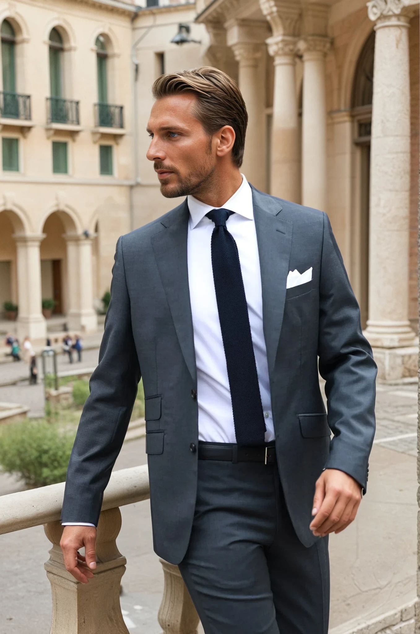 Costume Goal en laine Super 100's - Anthra-COSTUME HOMME-Curling-Paris