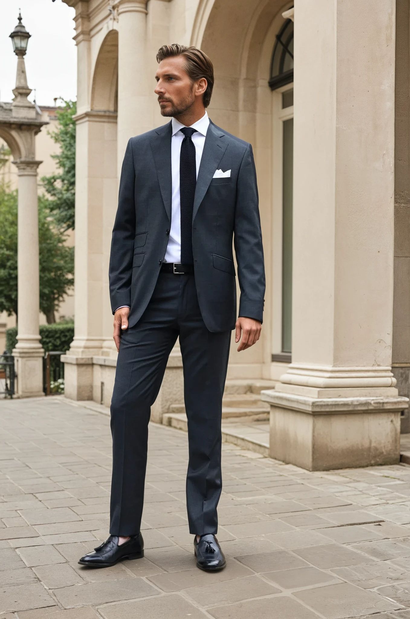Costume Goal en laine Super 100's - Anthra-COSTUME HOMME-Curling-Paris