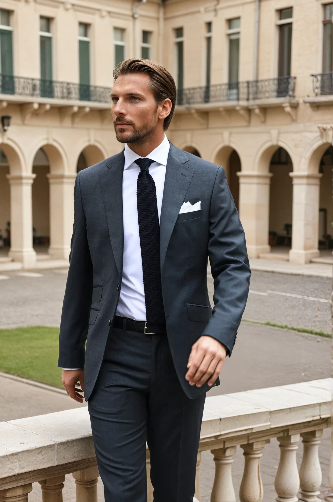 Costume Goal en laine Super 100's - Anthra-COSTUME HOMME-Curling-Paris