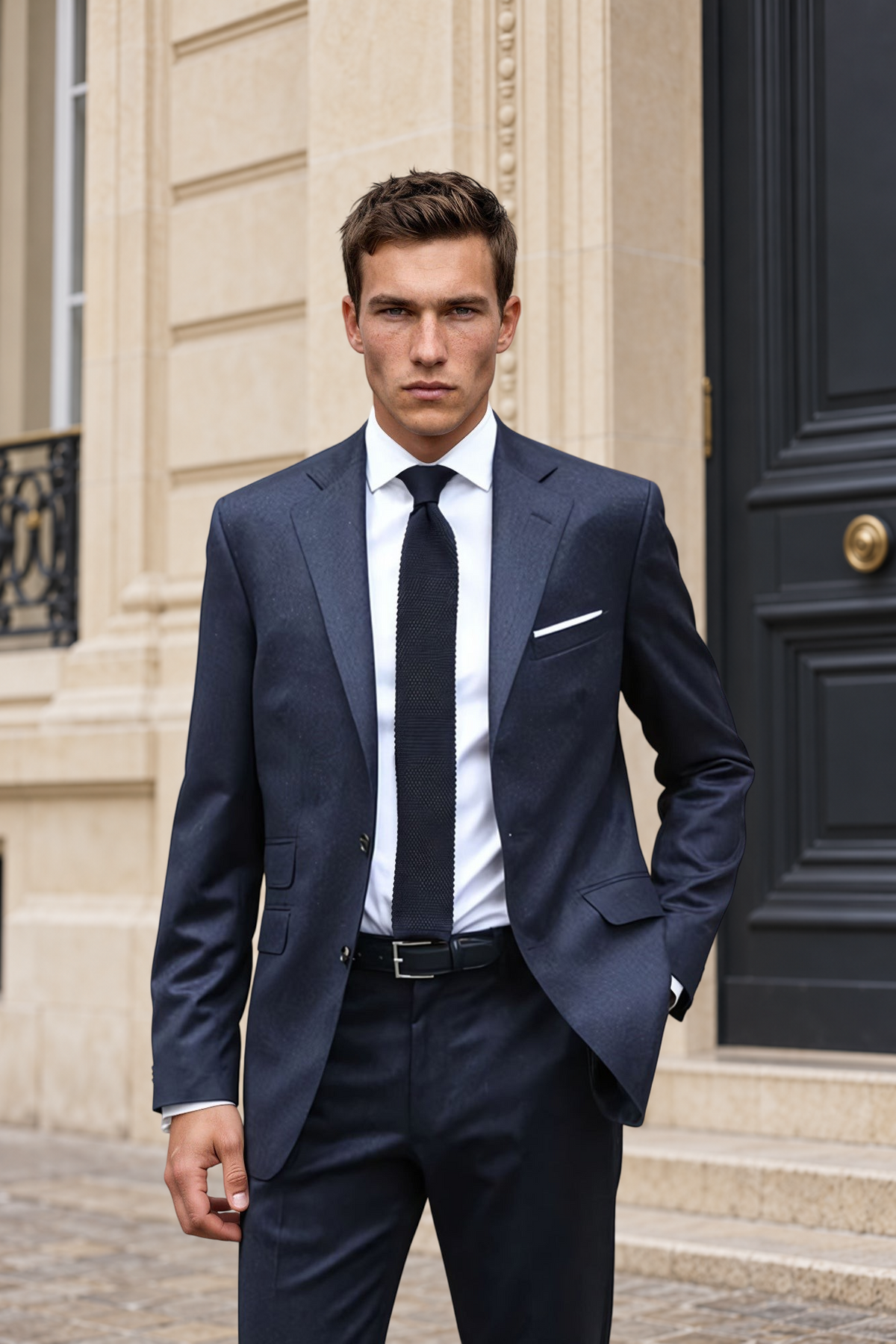 Costume Goal en laine Super 110'S - Jeans-COSTUME HOMME-Curling-Paris