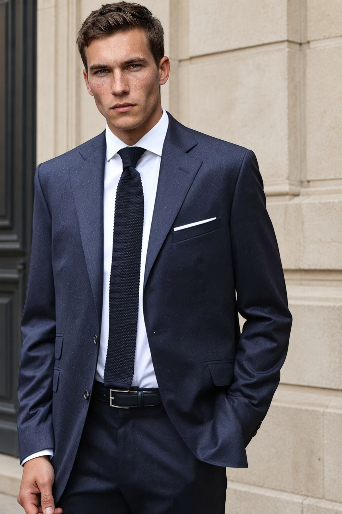 Costume Goal en laine Super 110'S - Jeans-COSTUME HOMME-Curling-Paris