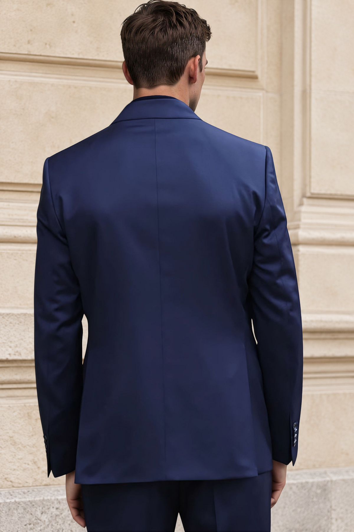Costume Goal en laine Super 110'S - Marine-COSTUME HOMME-Curling-Paris