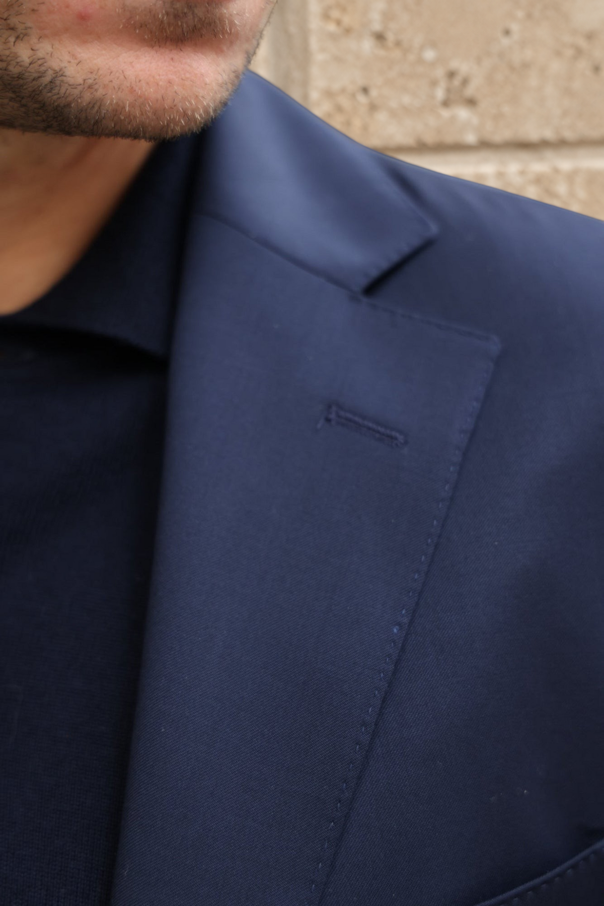 Costume Goal en laine Super 110'S - Marine-COSTUME HOMME-Curling-Paris