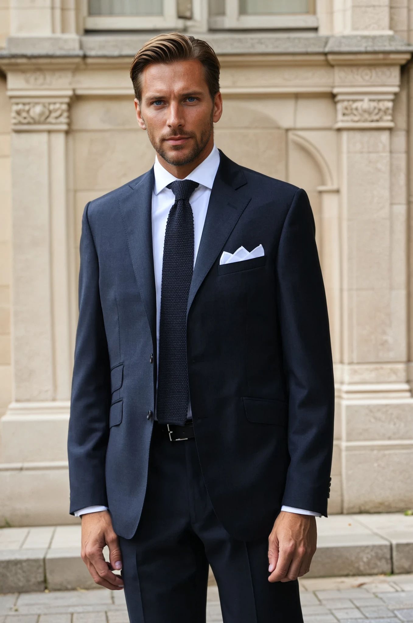 Costume Goal en laine vierge Super 110 - Anthracite-COSTUME HOMME-Curling-Paris