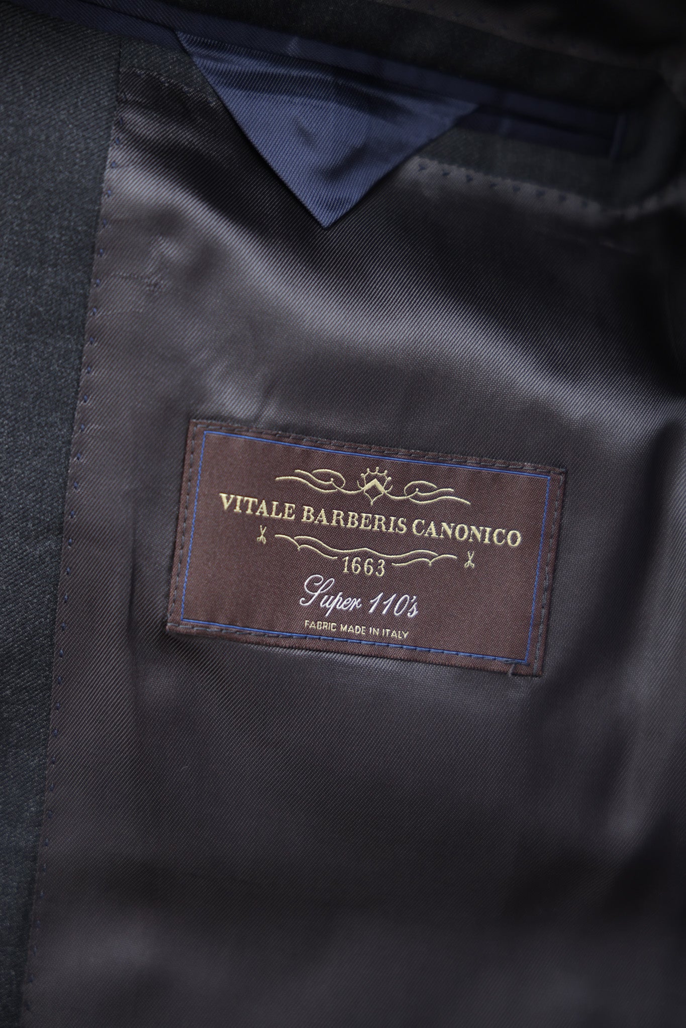 Costume Goal en laine vierge Super 110'S - Anthracite-COSTUME HOMME-Curling-Paris