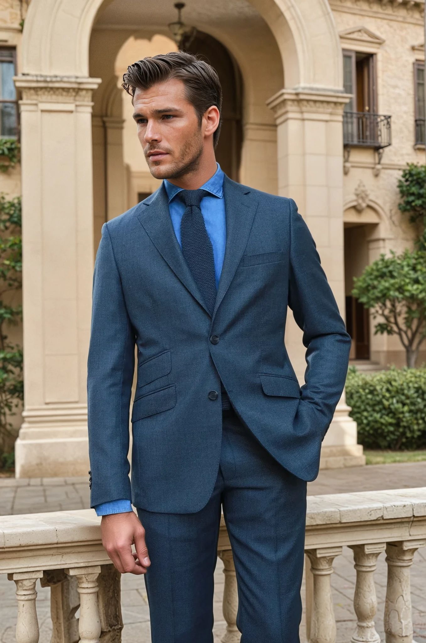 Costume Goal en laine vierge dessin oeil de perdrix - Anthracite-COSTUME HOMME-Curling-Paris